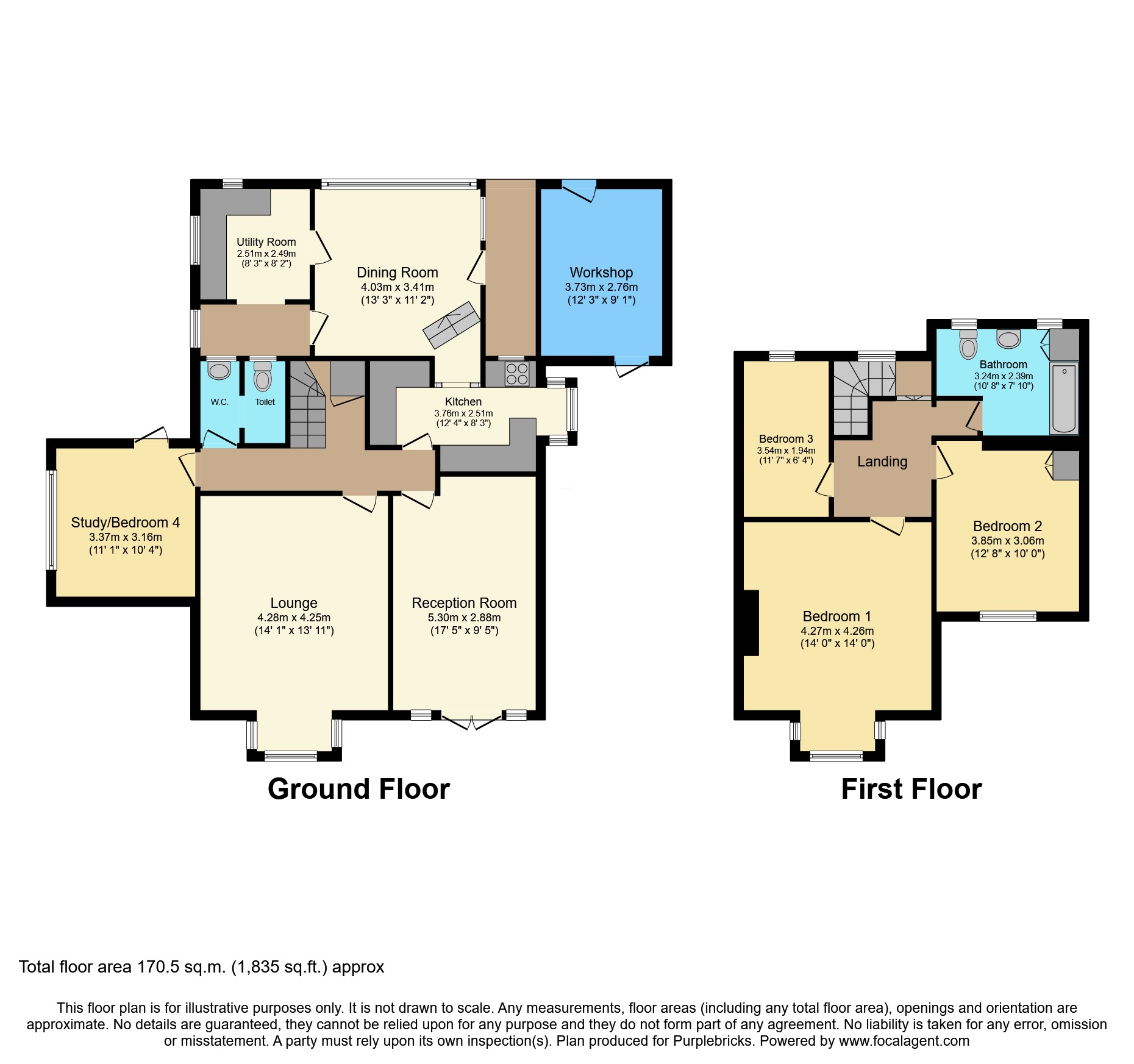 79, Hill View Road, Bournemouth floorplan