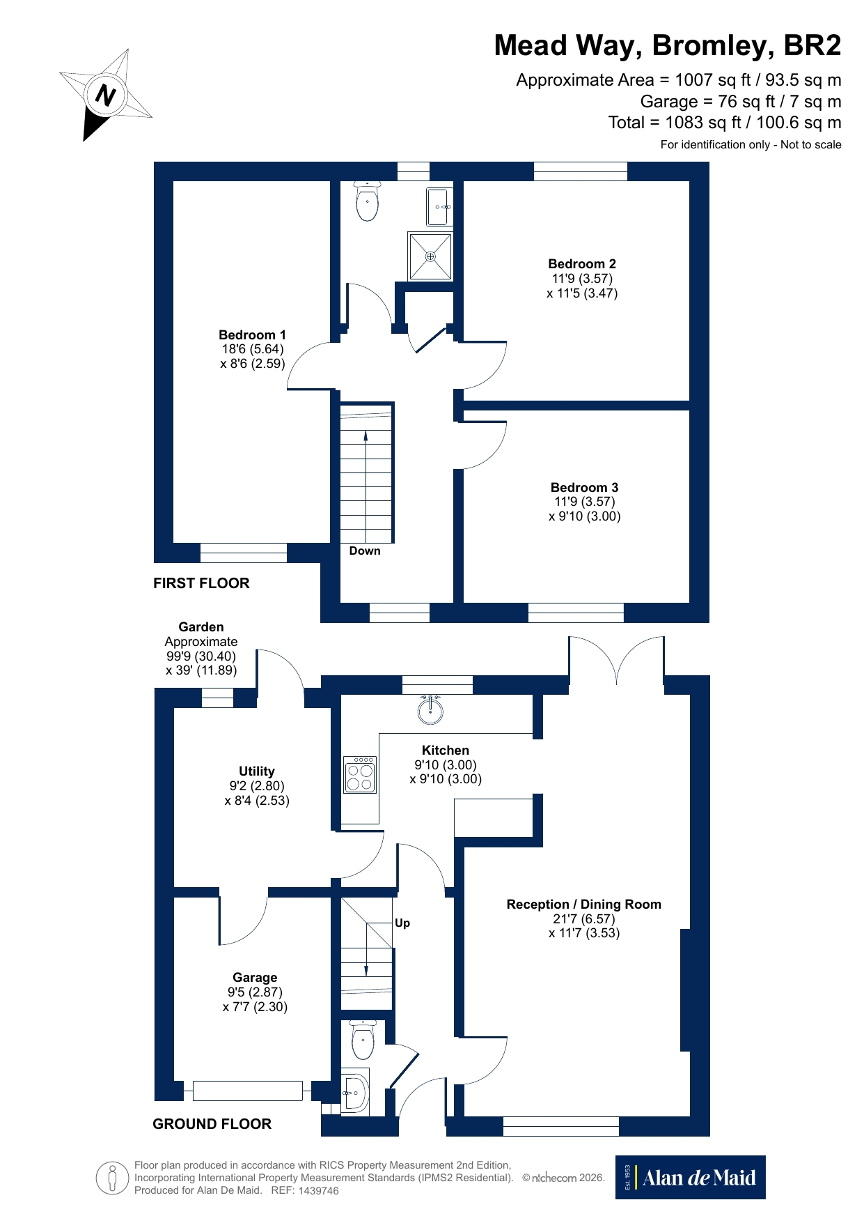 182, Mead Way, Bromley floorplan