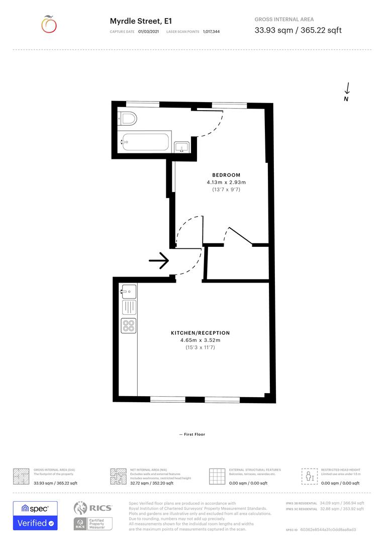 Myrdle Street, London floorplan