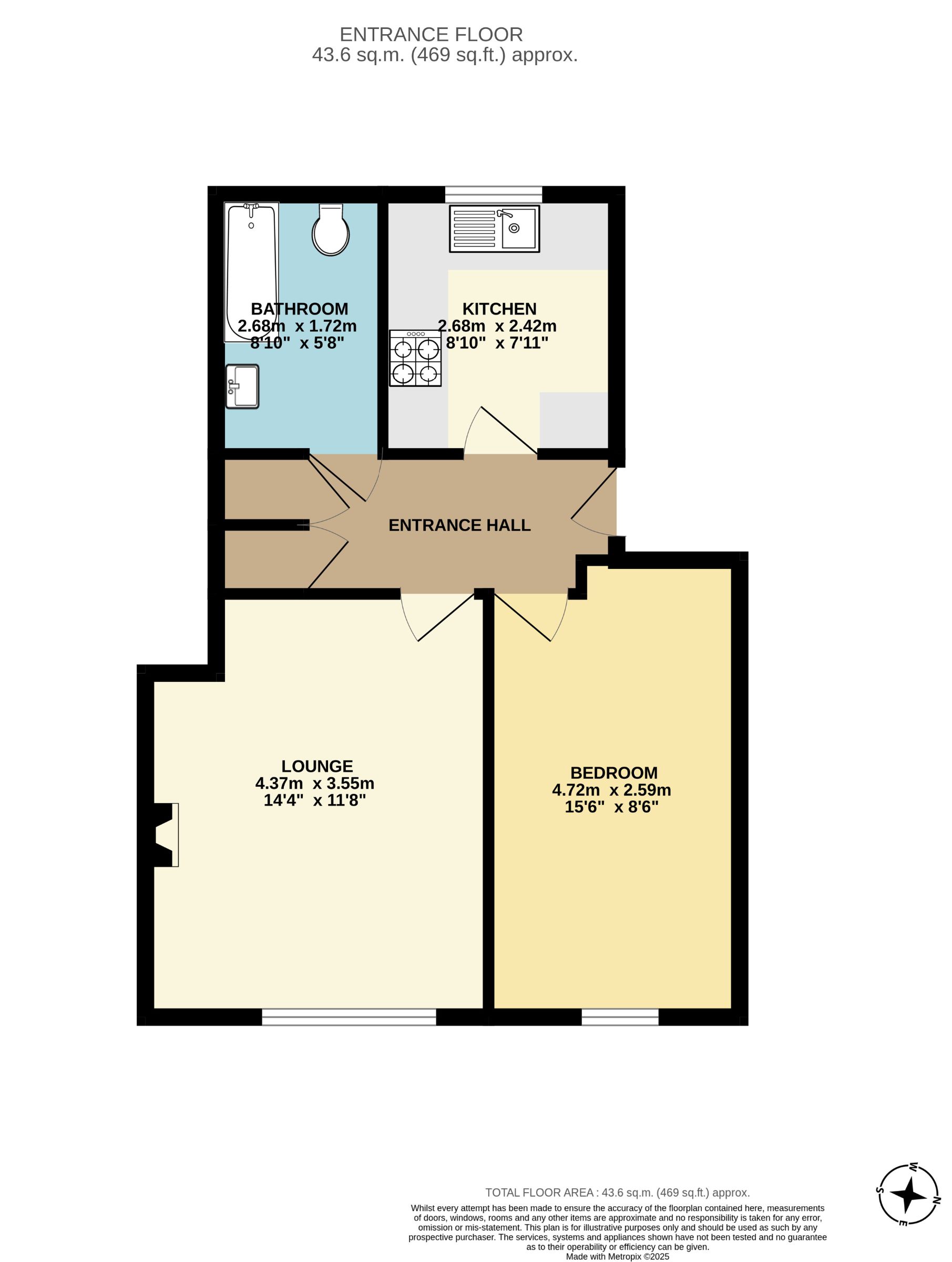 54 Pebble Court, Paignton floorplan