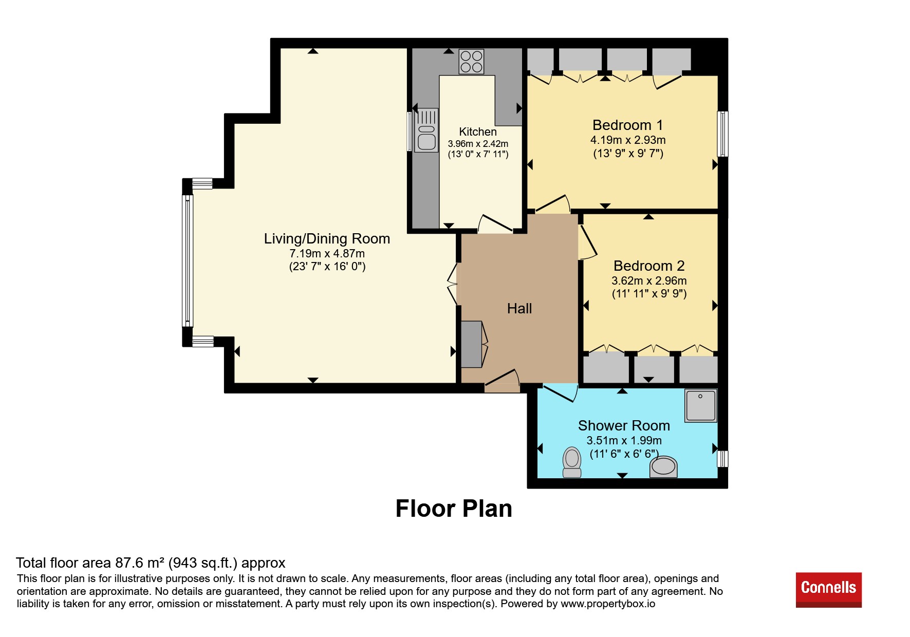 23, Chesil Place, Dorchester floorplan