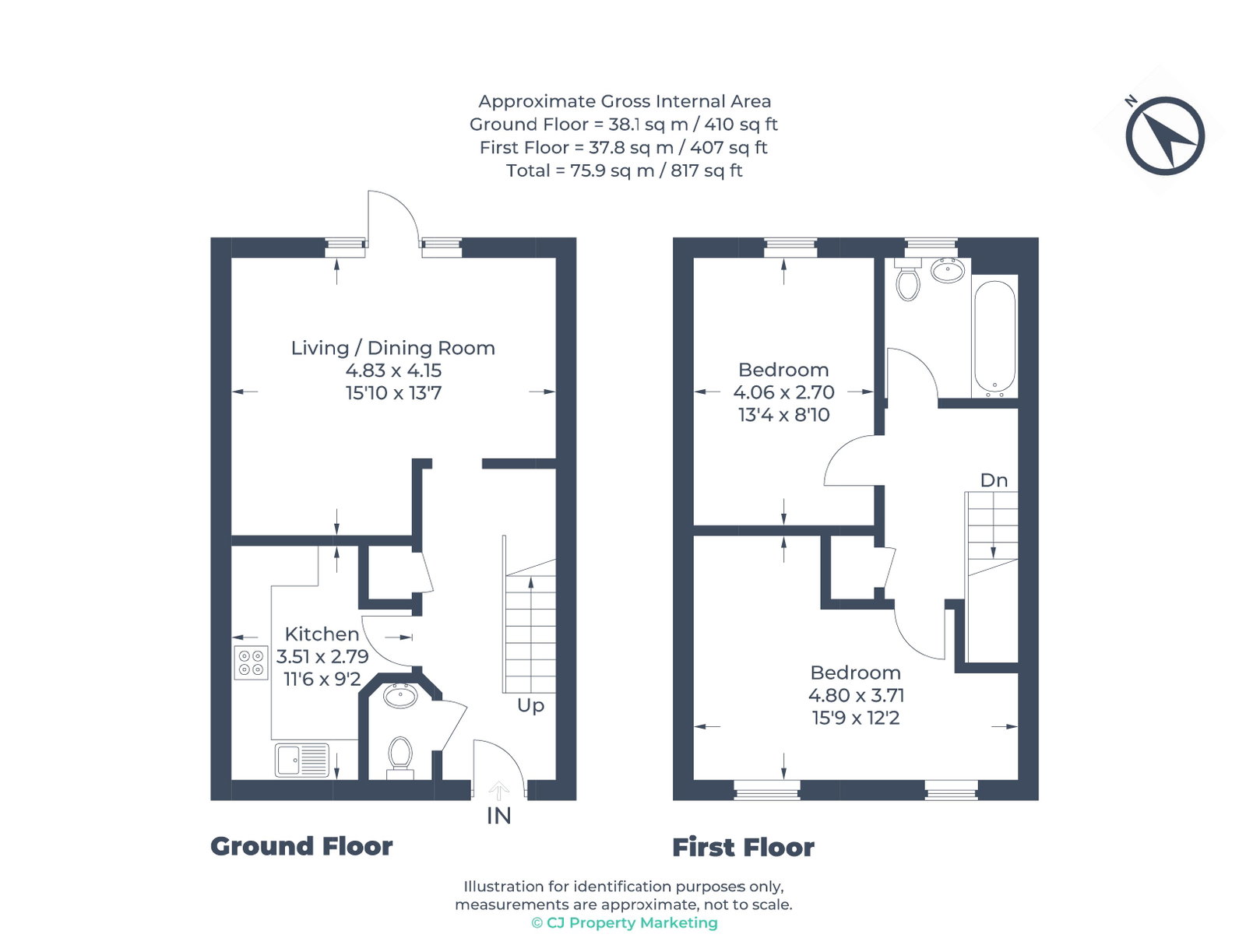 5, Campbell Lane, Leighton Buzzard floorplan