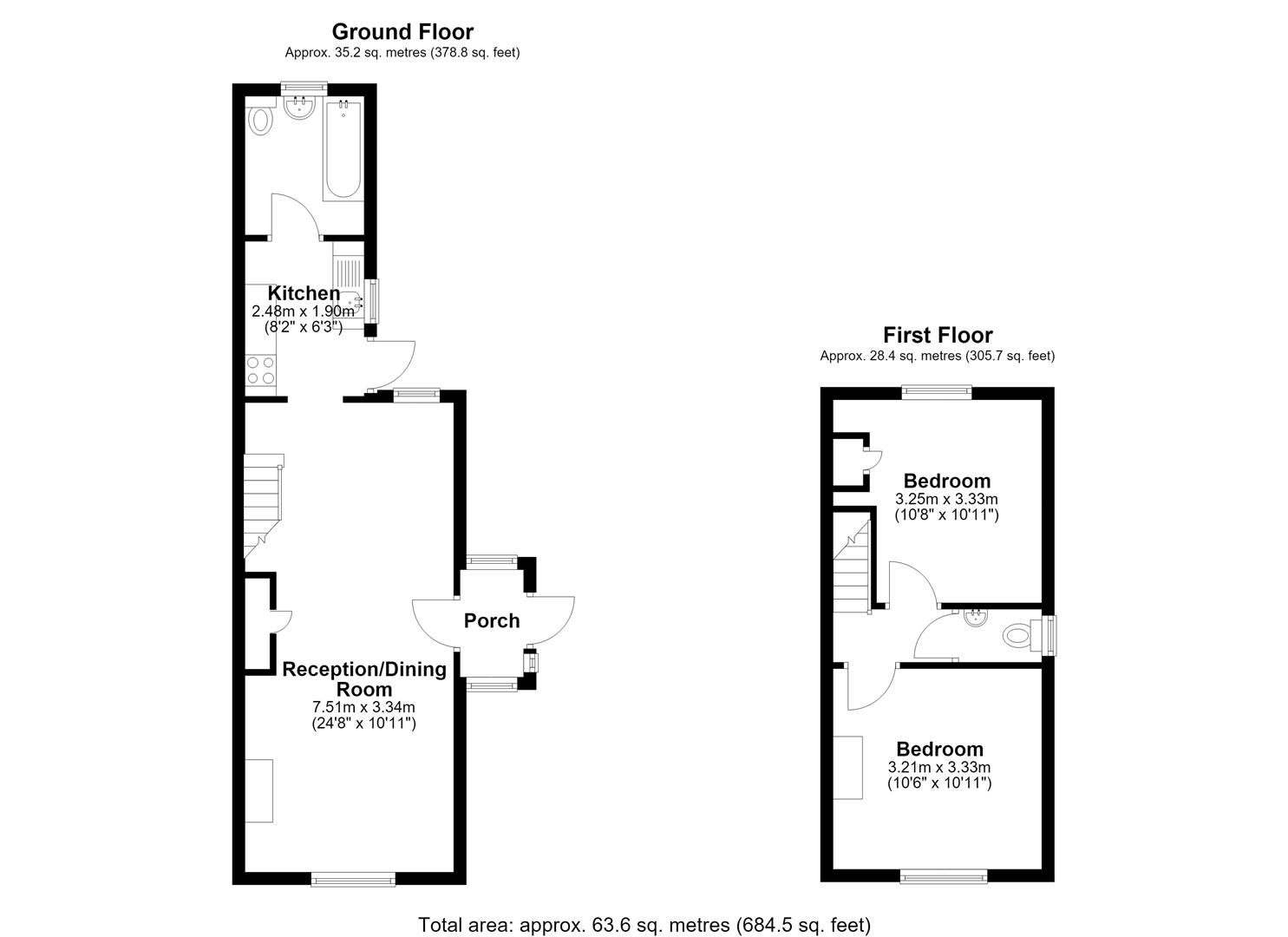56, Whitehorse Lane, London floorplan