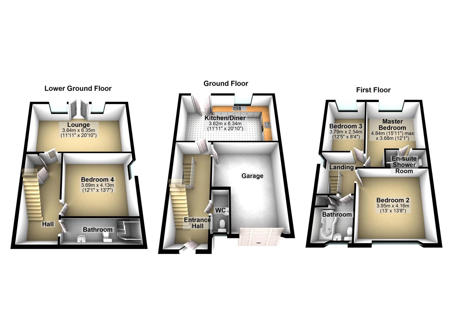 4 Bedrooms  for sale in Plantation Fold, Keighley BD22