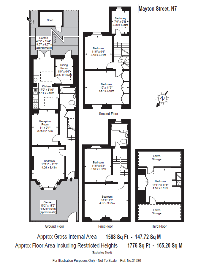 43, Mayton Street, London floorplan
