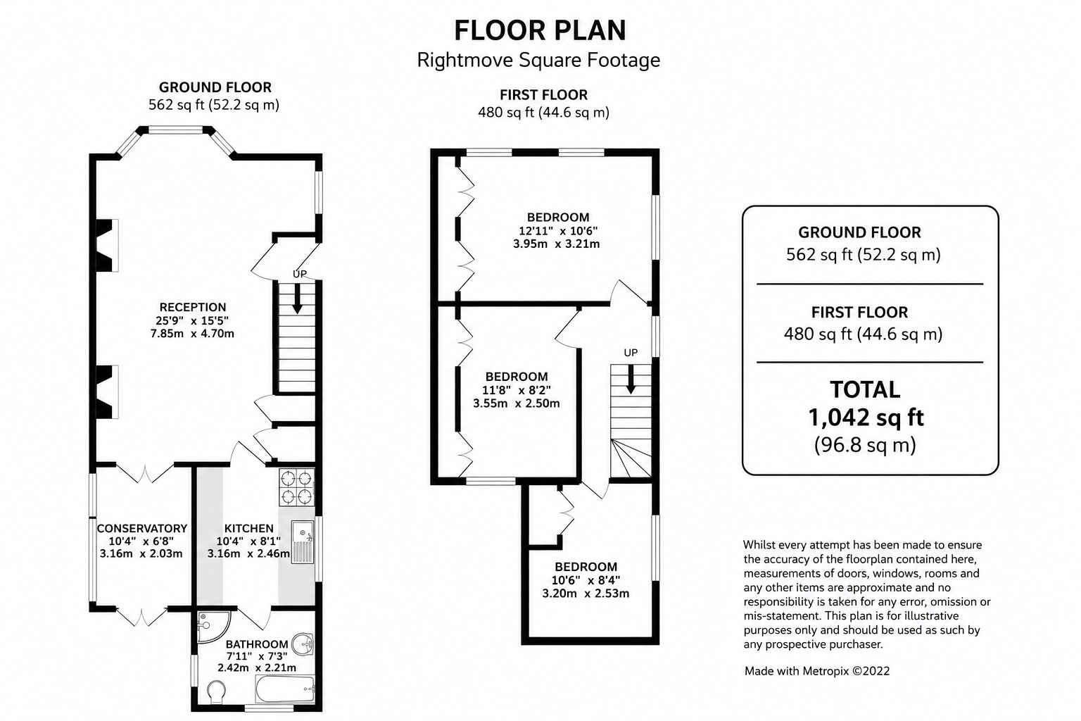 32, Vale Road, Guildford floorplan