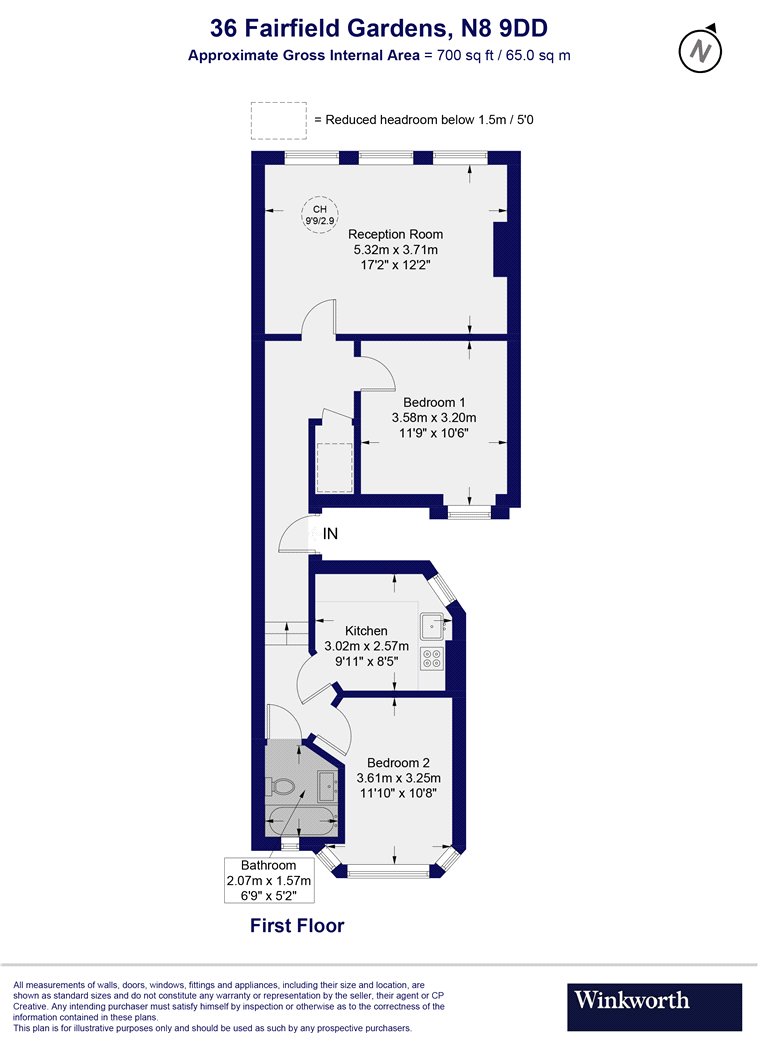 36, Fairfield Gardens, London floorplan