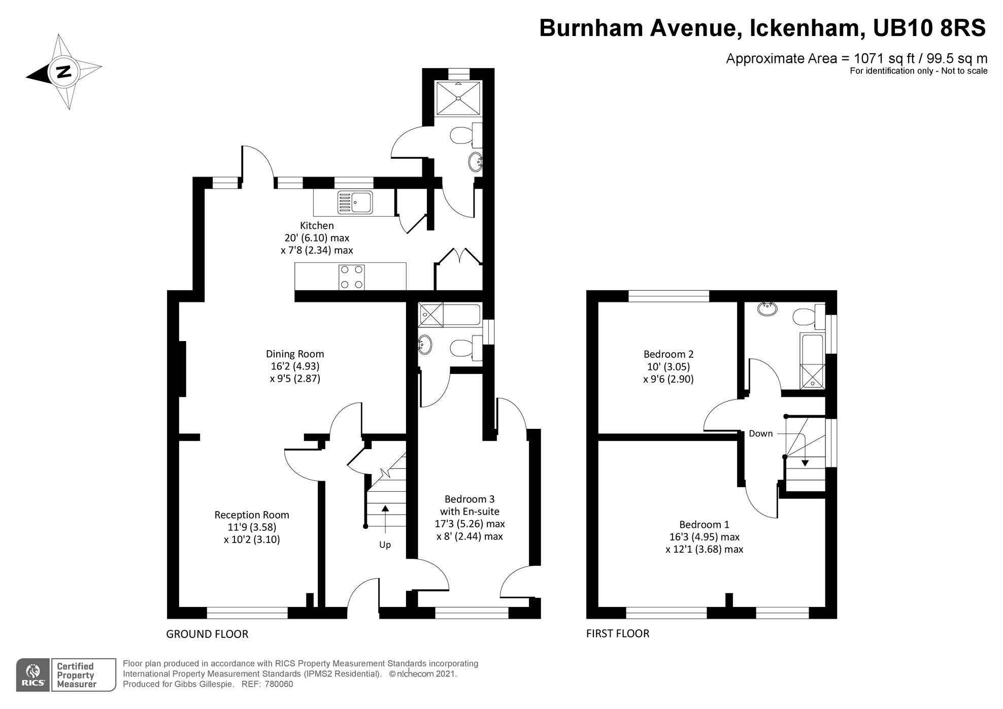 17, Burnham Avenue, Middlesex floorplan