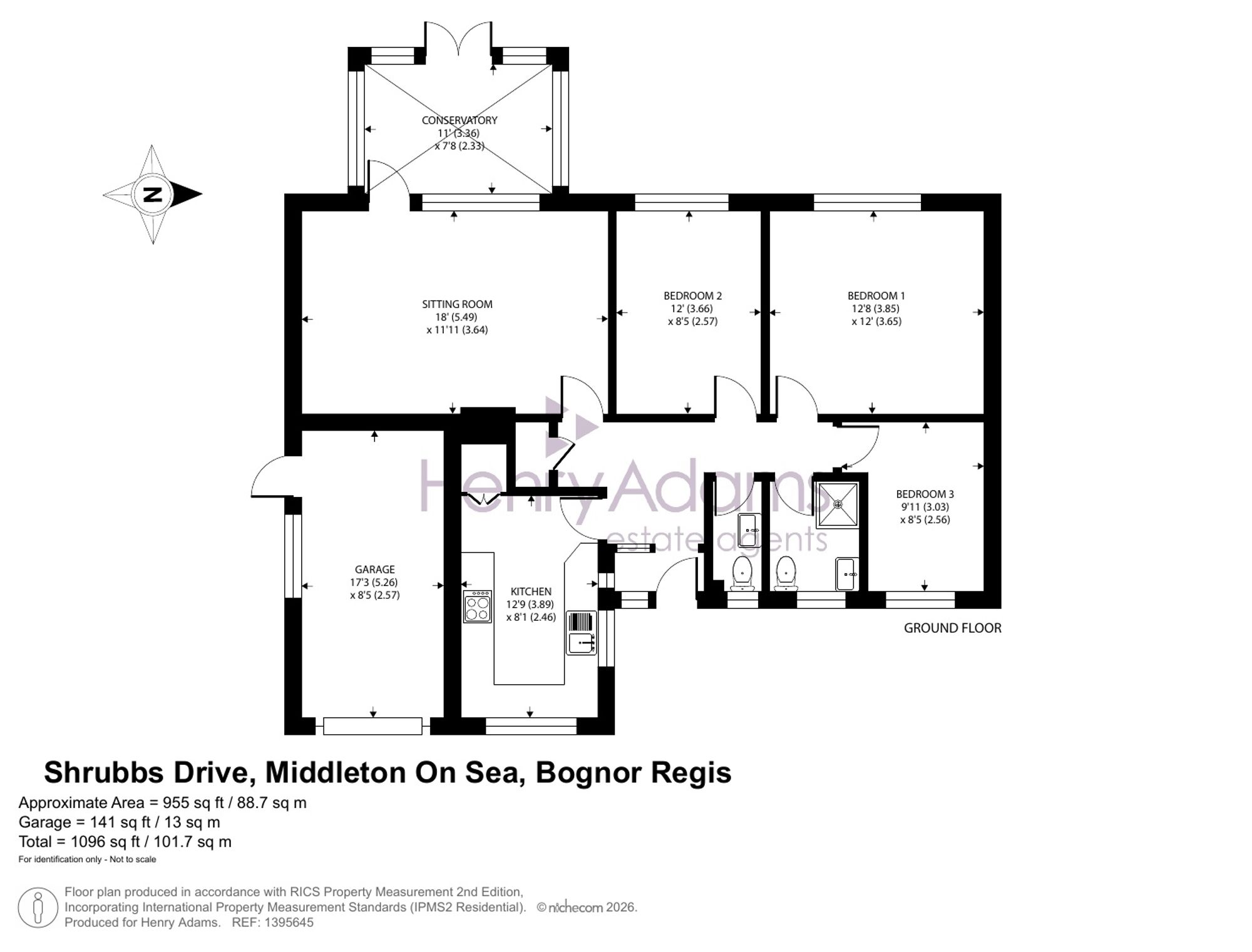 3 Shrubbs Drive, Bognor Regis floorplan