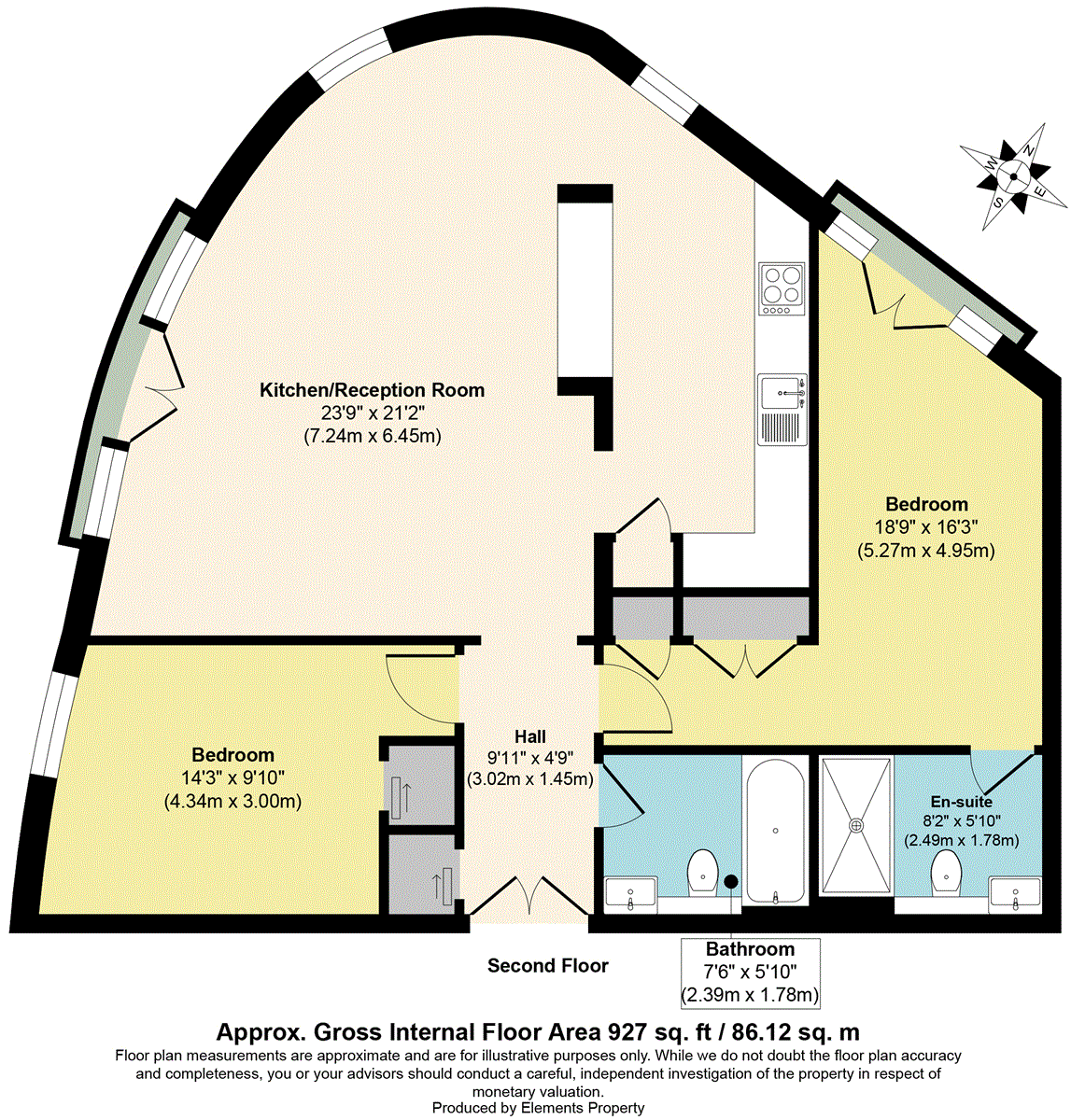 Apartment 96, 132, Exchange Building, Spitalfields floorplan
