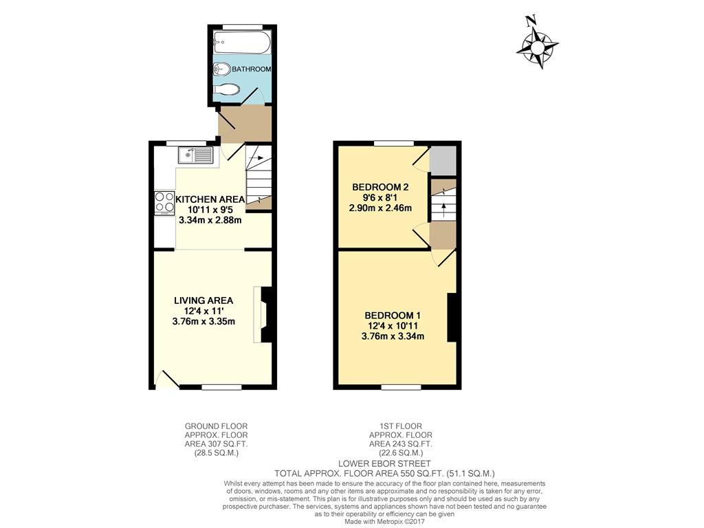 2 Bedrooms Terraced house for sale in Lower Ebor Street, York YO23
