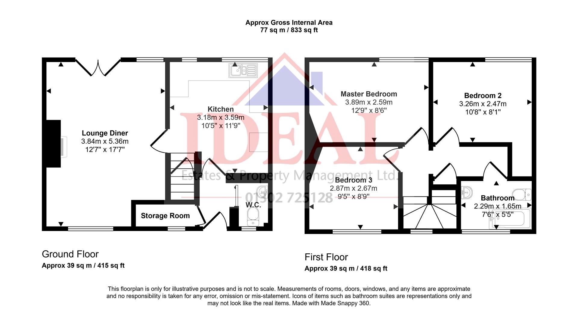 57, Ridge Balk Lane, Woodlands, Doncaster floorplan