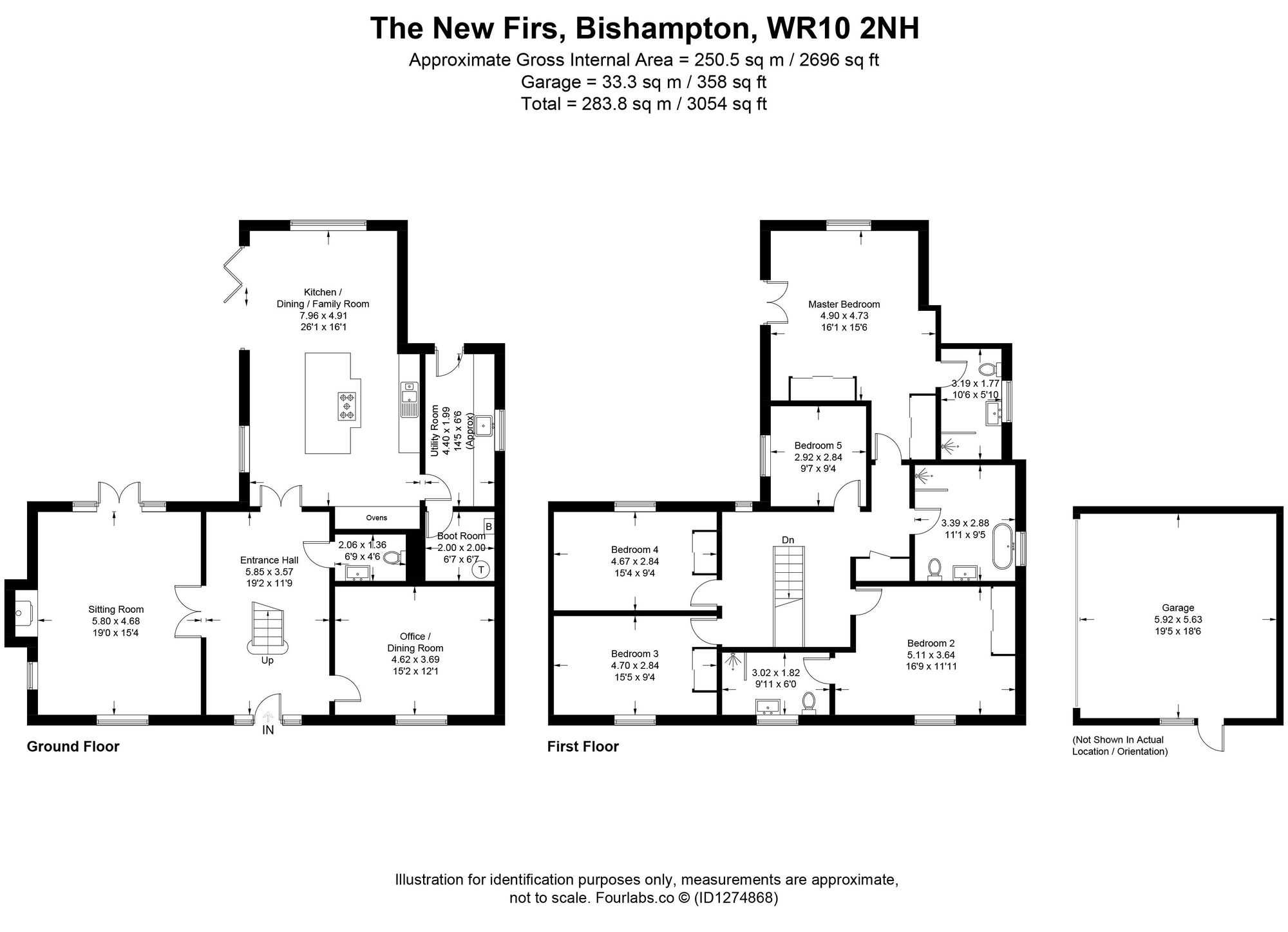The New Firs Main Street, Pershore floorplan