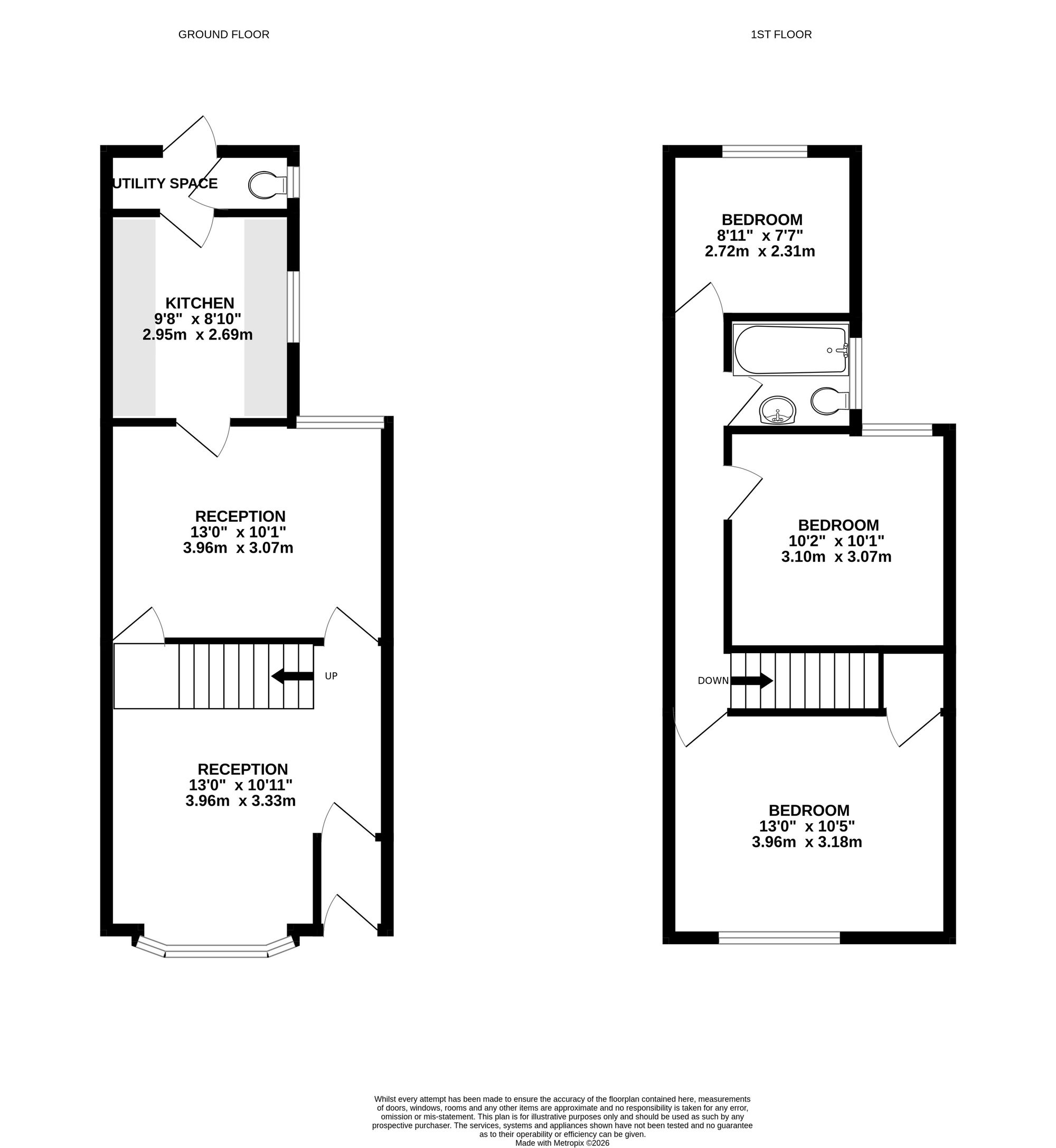 136 Westfield Road, Southsea floorplan