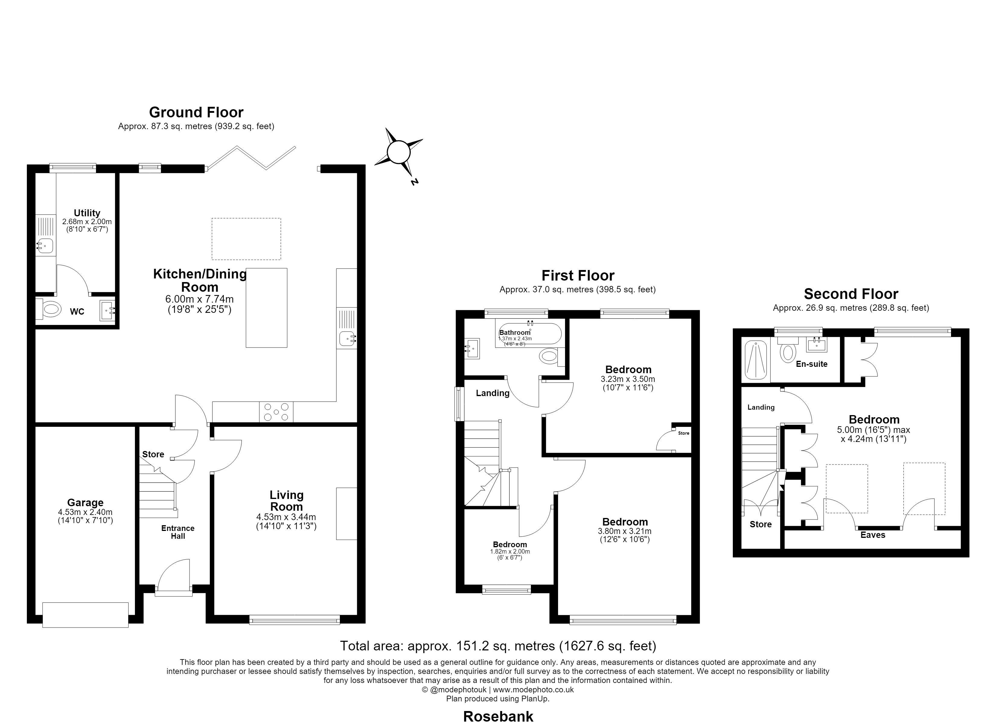16, Rosebank, Waltham Abbey floorplan