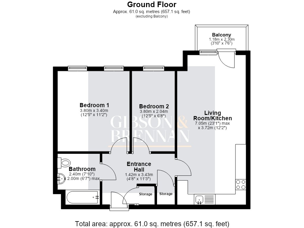 33 Cleves Court, Station Lane, Essex floorplan