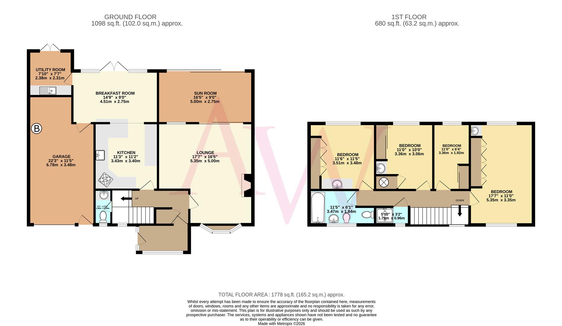 14, The Grove, Brookmans Park floorplan
