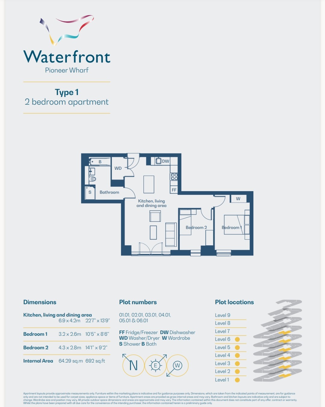 Pioneer Wharf, Chatham floorplan