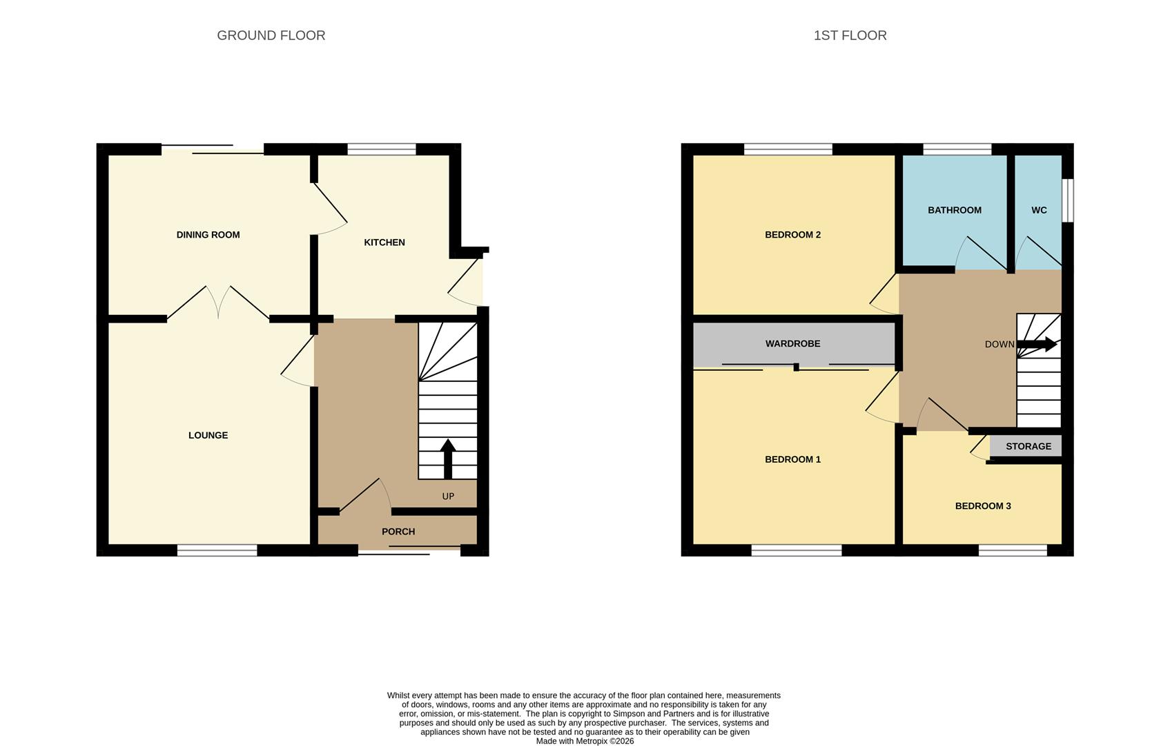 9, Torrington Crescent, Wellingborough floorplan