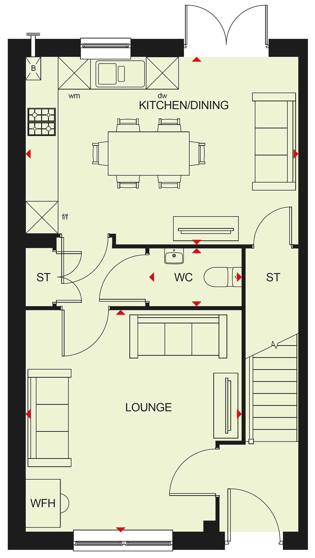 Plot 65, Silkin Meadows, Telford floorplan