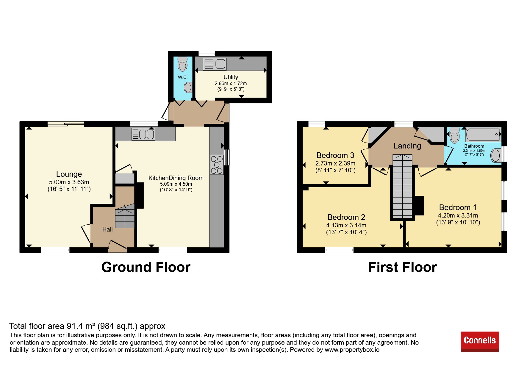 83, Abbots Walk, ASHFORD floorplan