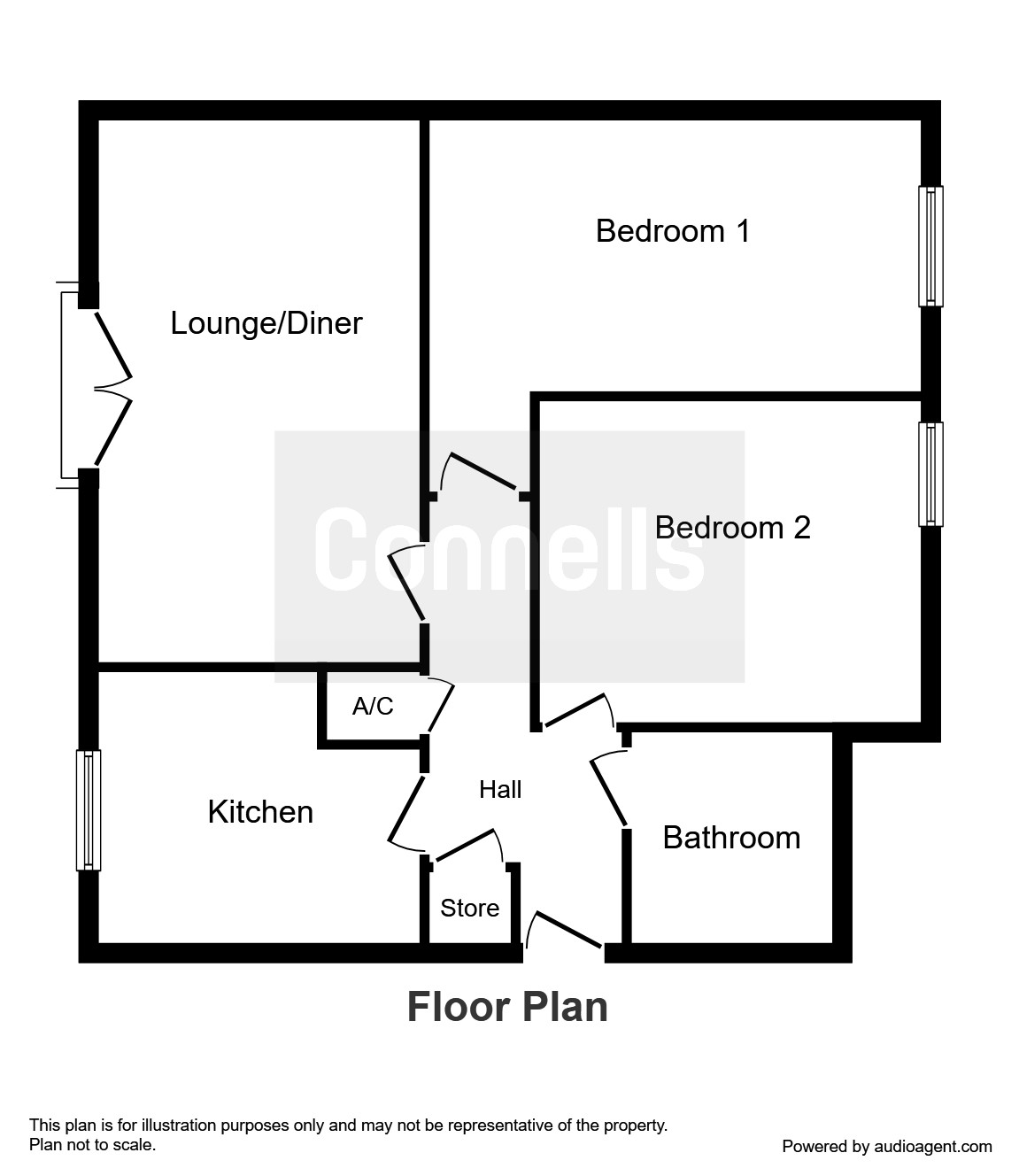 2 Bedrooms Flat for sale in Walkers Way, Roade, Northampton NN7