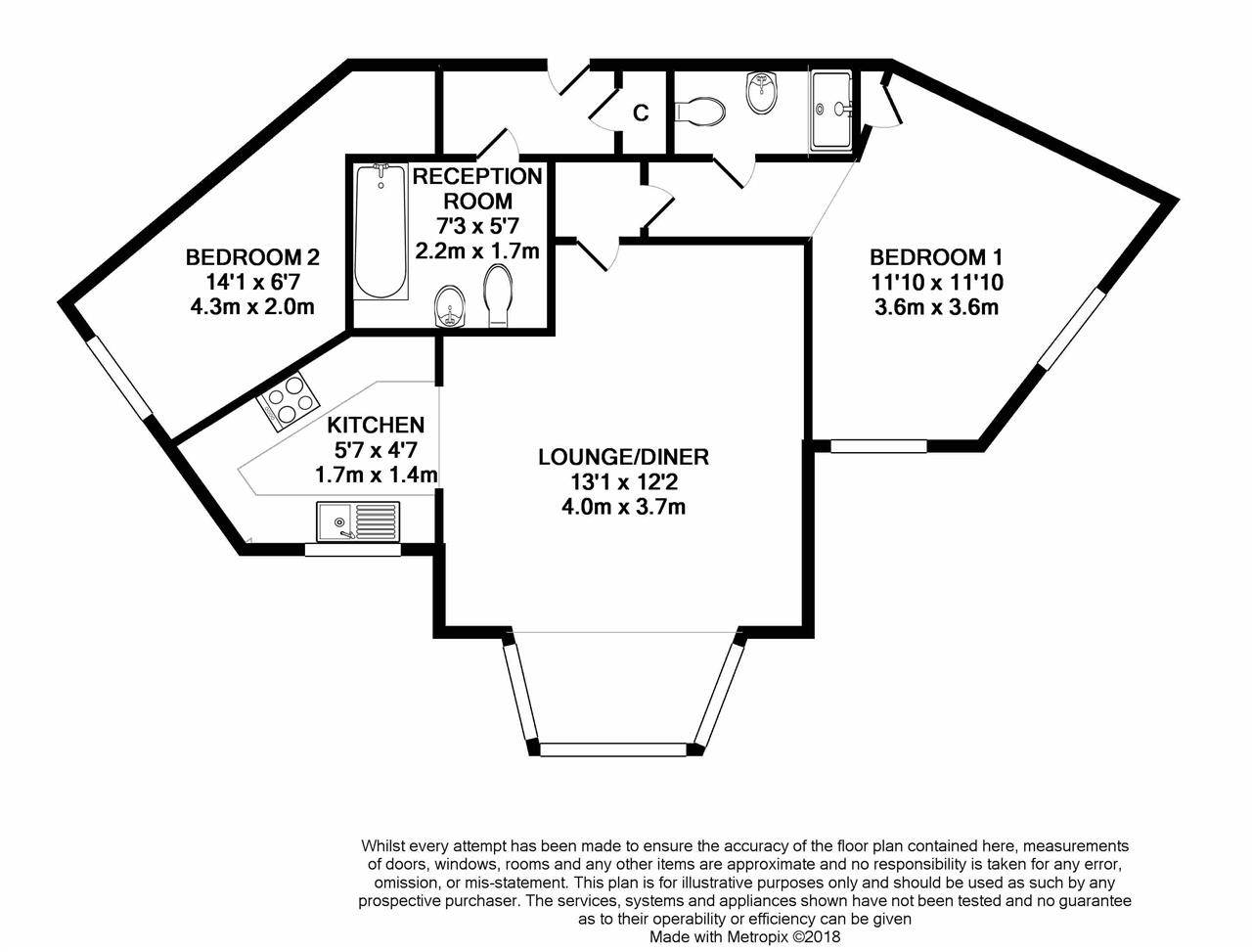 2 Bedrooms Flat to rent in Florey Gardens, Aylesbury HP20