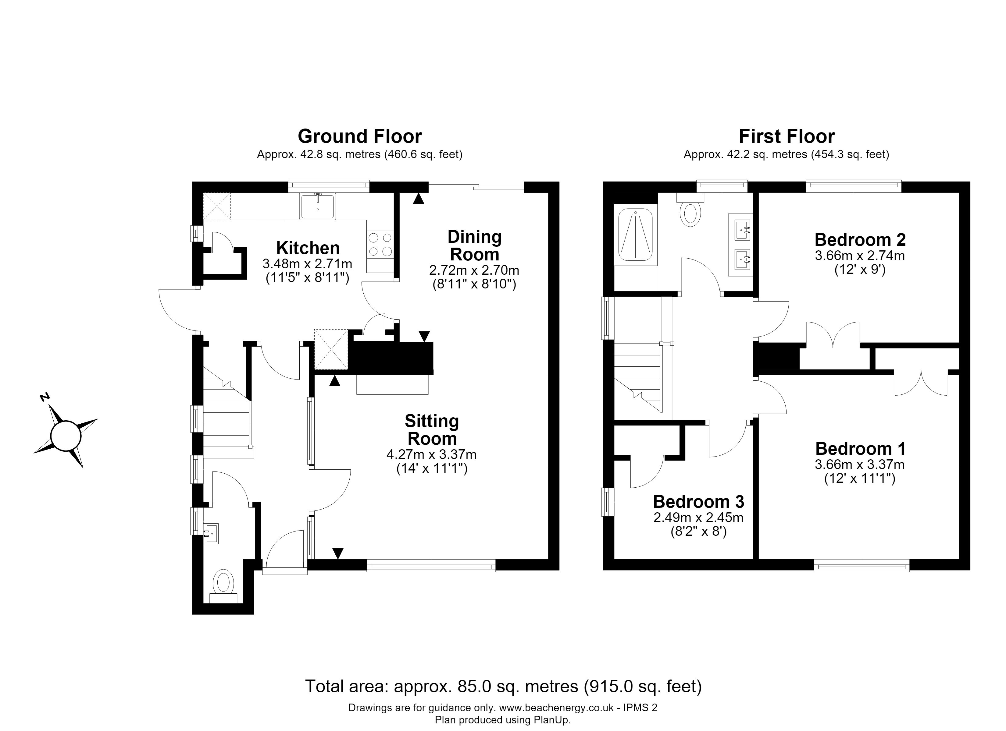 51, Kings Grove, Barton floorplan
