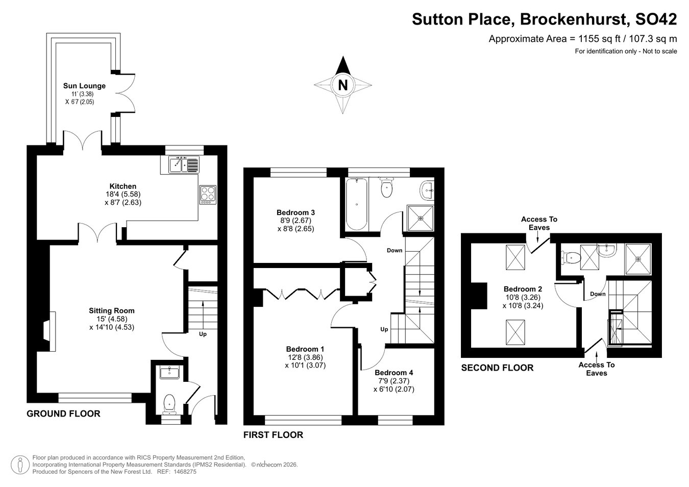 2, Sutton Place, Brockenhurst floorplan