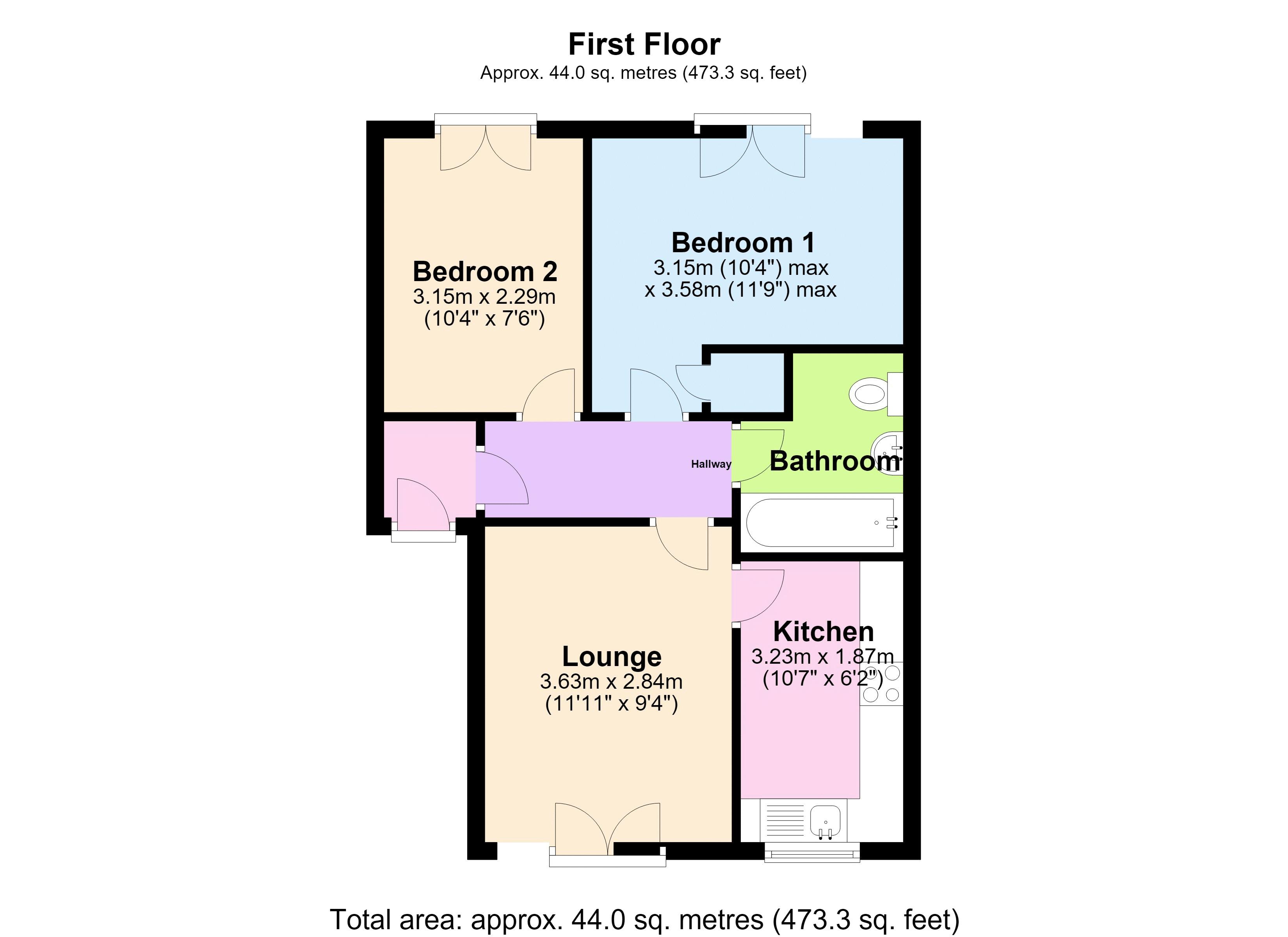 33, Queens Square, Chippenham floorplan