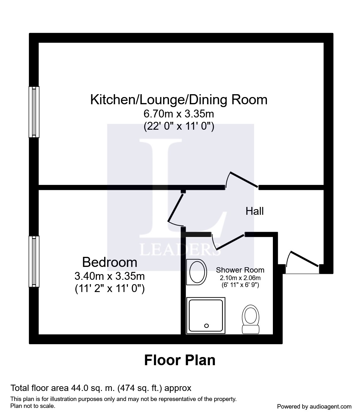 1 Bedrooms Flat to rent in Regent Street, Church Gresley, Swadlincote DE11