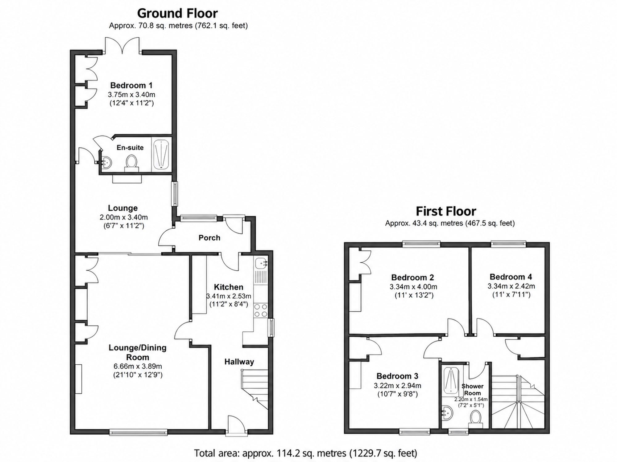 25 Portland Street, Chesterfield floorplan
