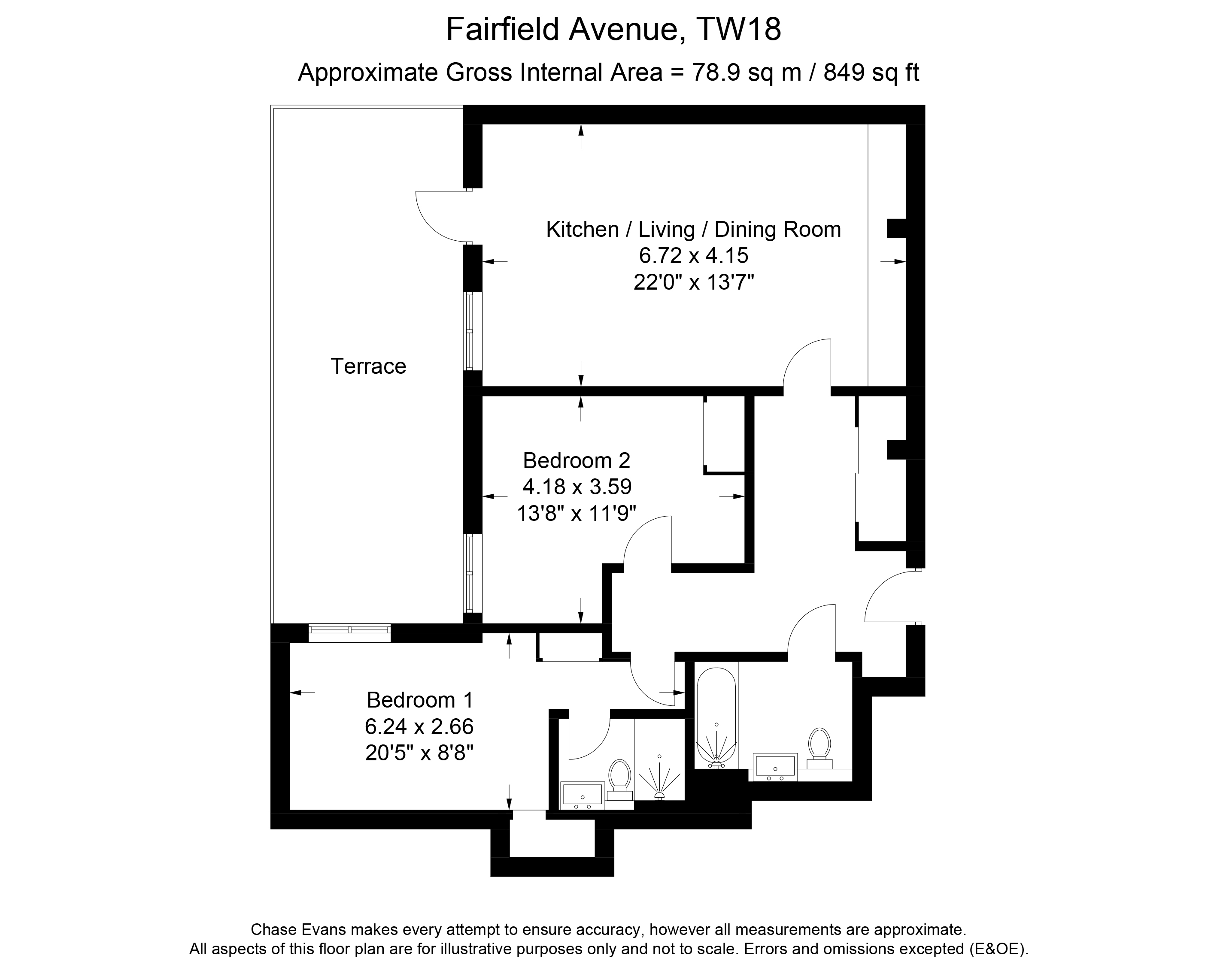 2 Bedrooms Flat to rent in Epsom House, London Square Staines, London TW18