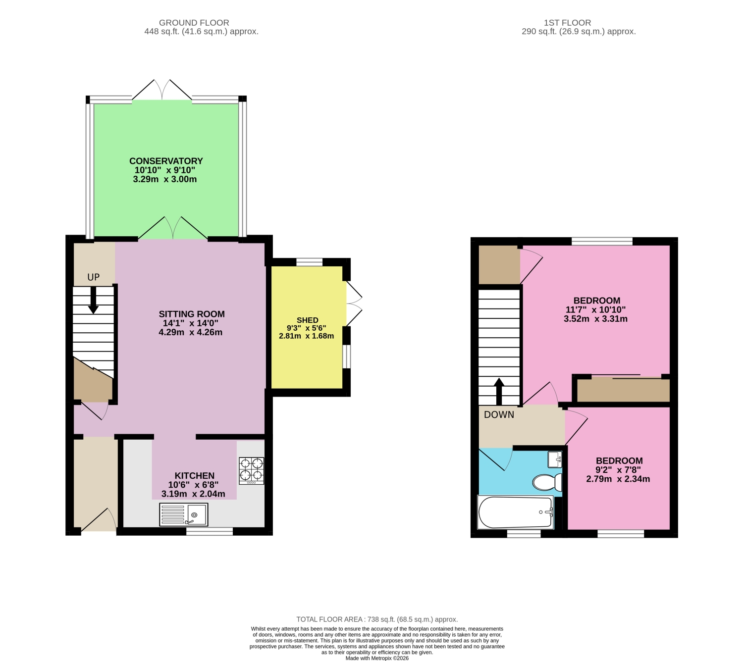 53, HADLEIGH CLOSE, SWINDON floorplan