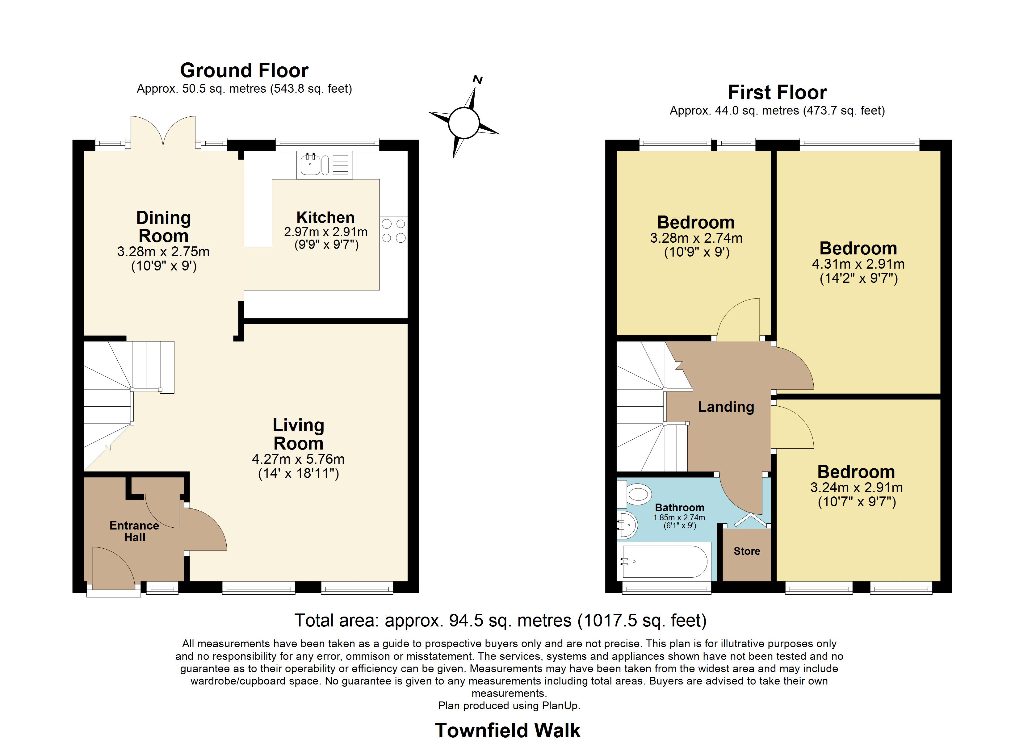 1, Townfield Walk, Great Wakering floorplan