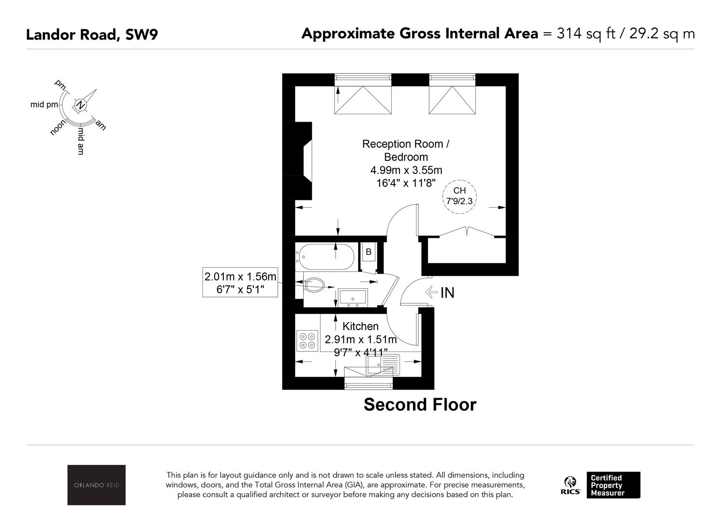 Flat 4, 146, Landor Road, London floorplan