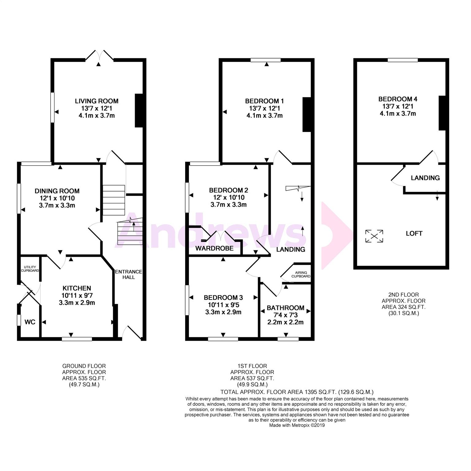 22, East Cliff Road, Kent floorplan