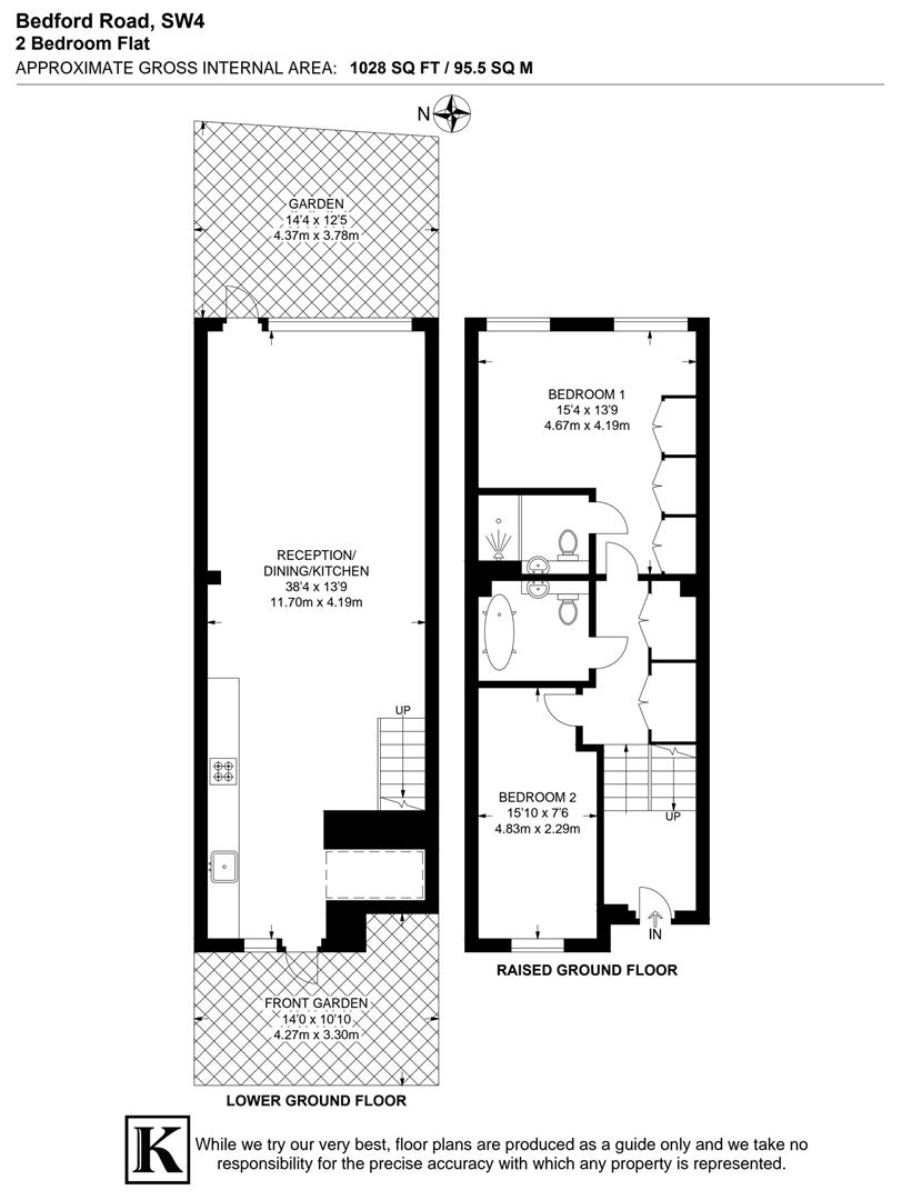 49, Bedford Road, London floorplan