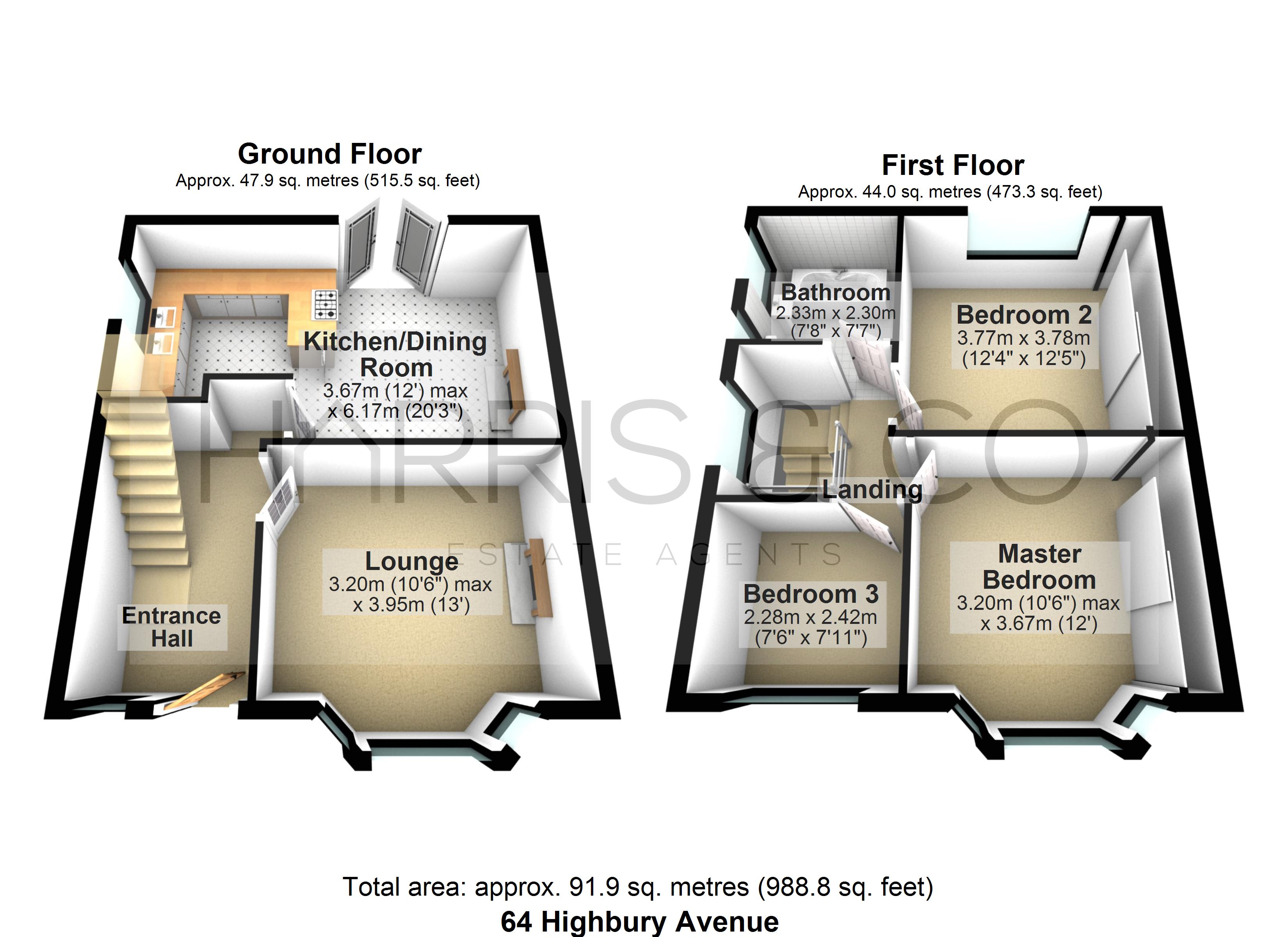 64, Highbury Avenue, Lancashire floorplan