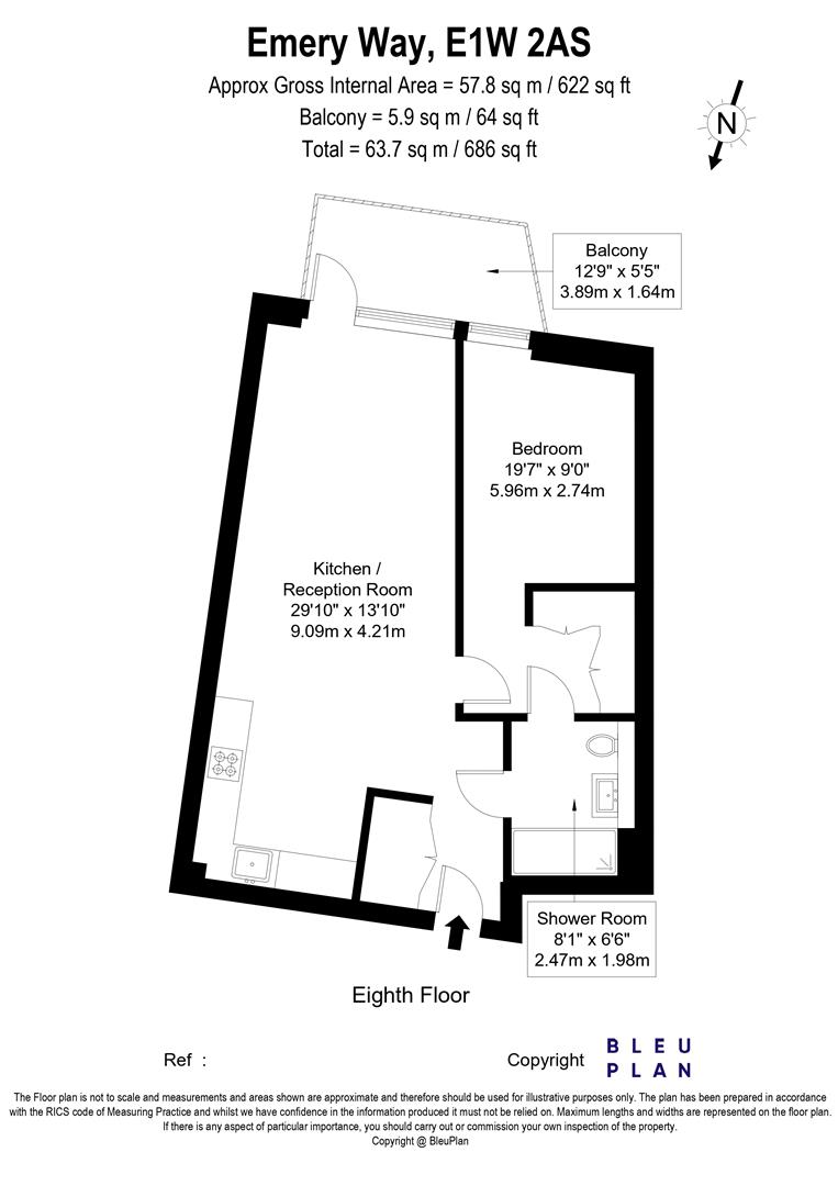 Emery Way, London floorplan