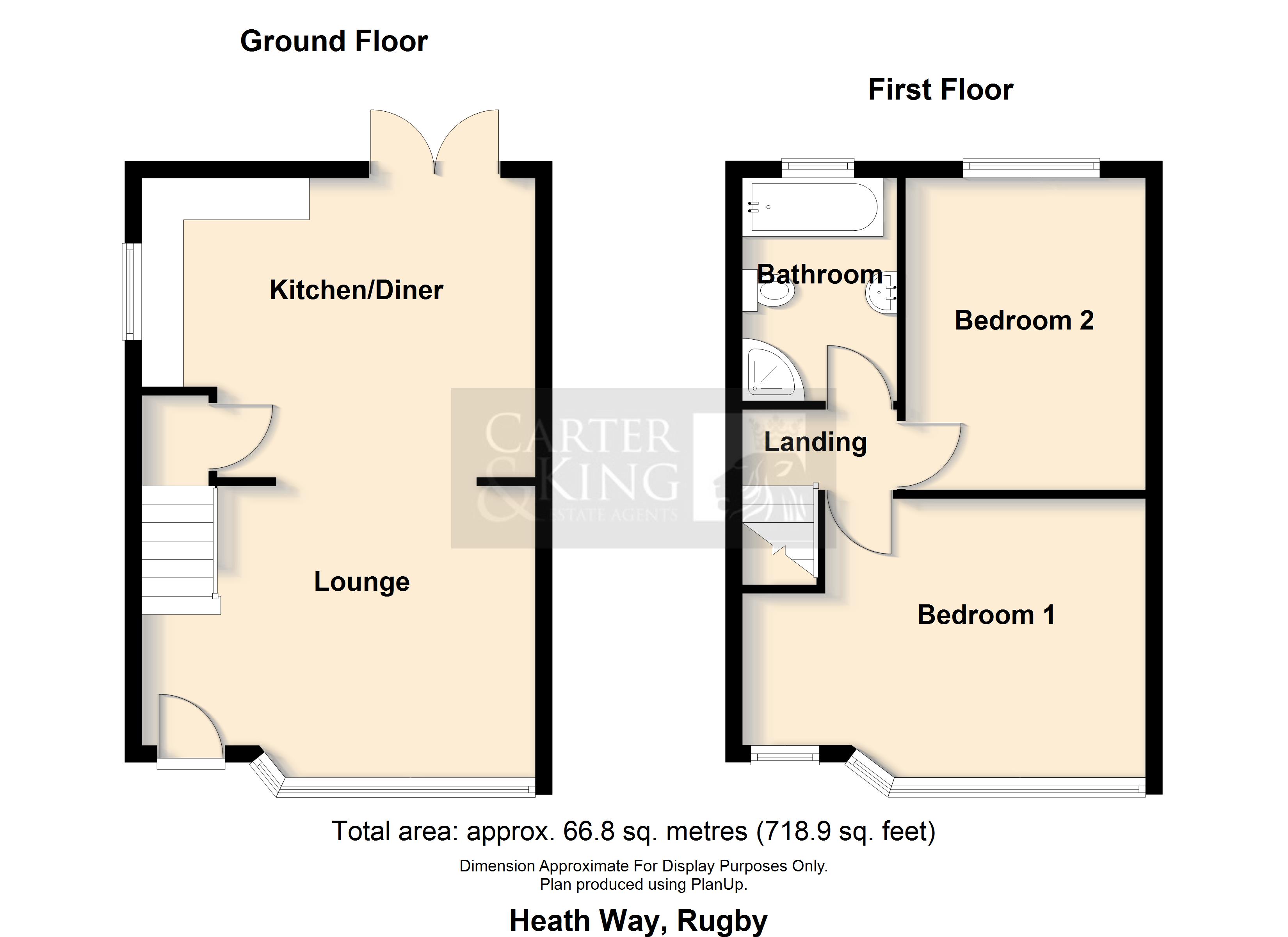 15, Heath Way, Rugby floorplan