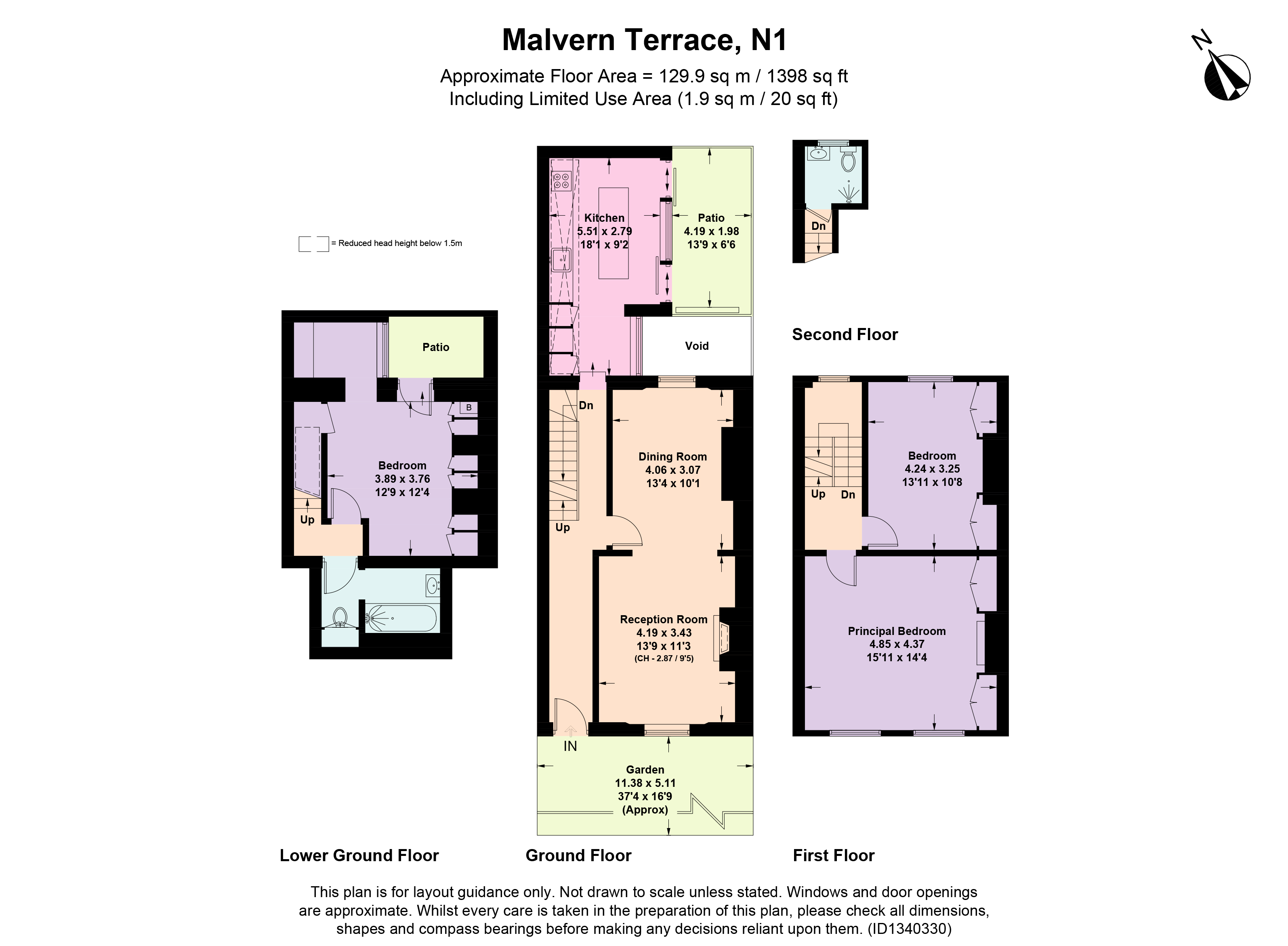 6, Malvern Terrace, London floorplan