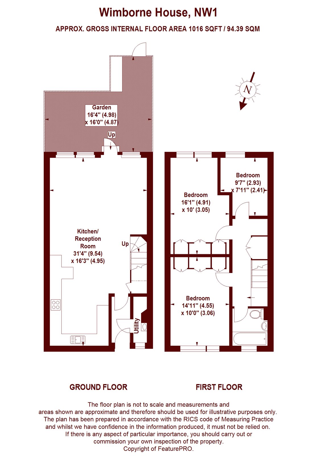 2 Bedrooms Flat for sale in Wimborne House, Harewood Avenue, London NW1