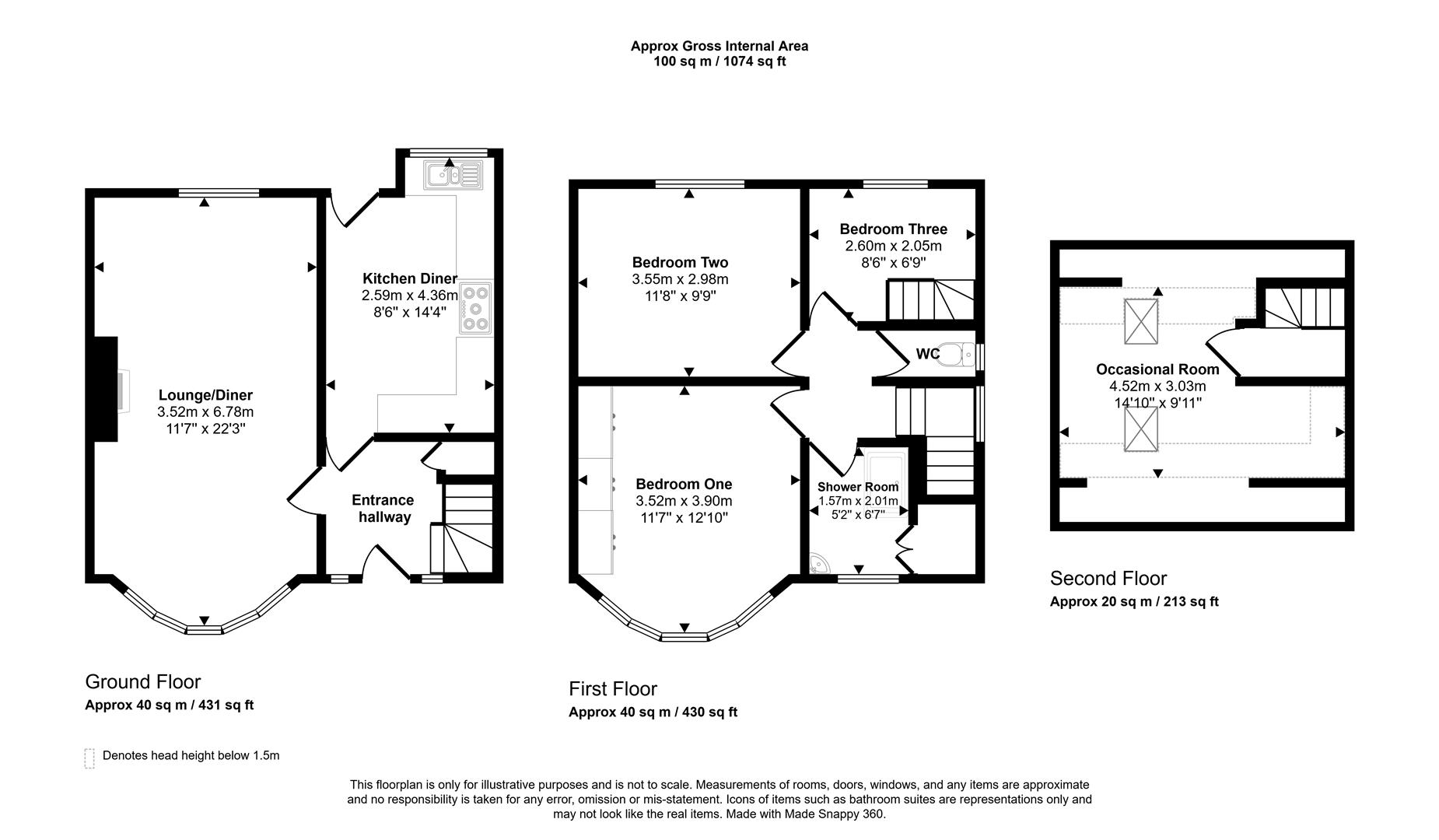 26, Norton Lees Crescent, Sheffield floorplan
