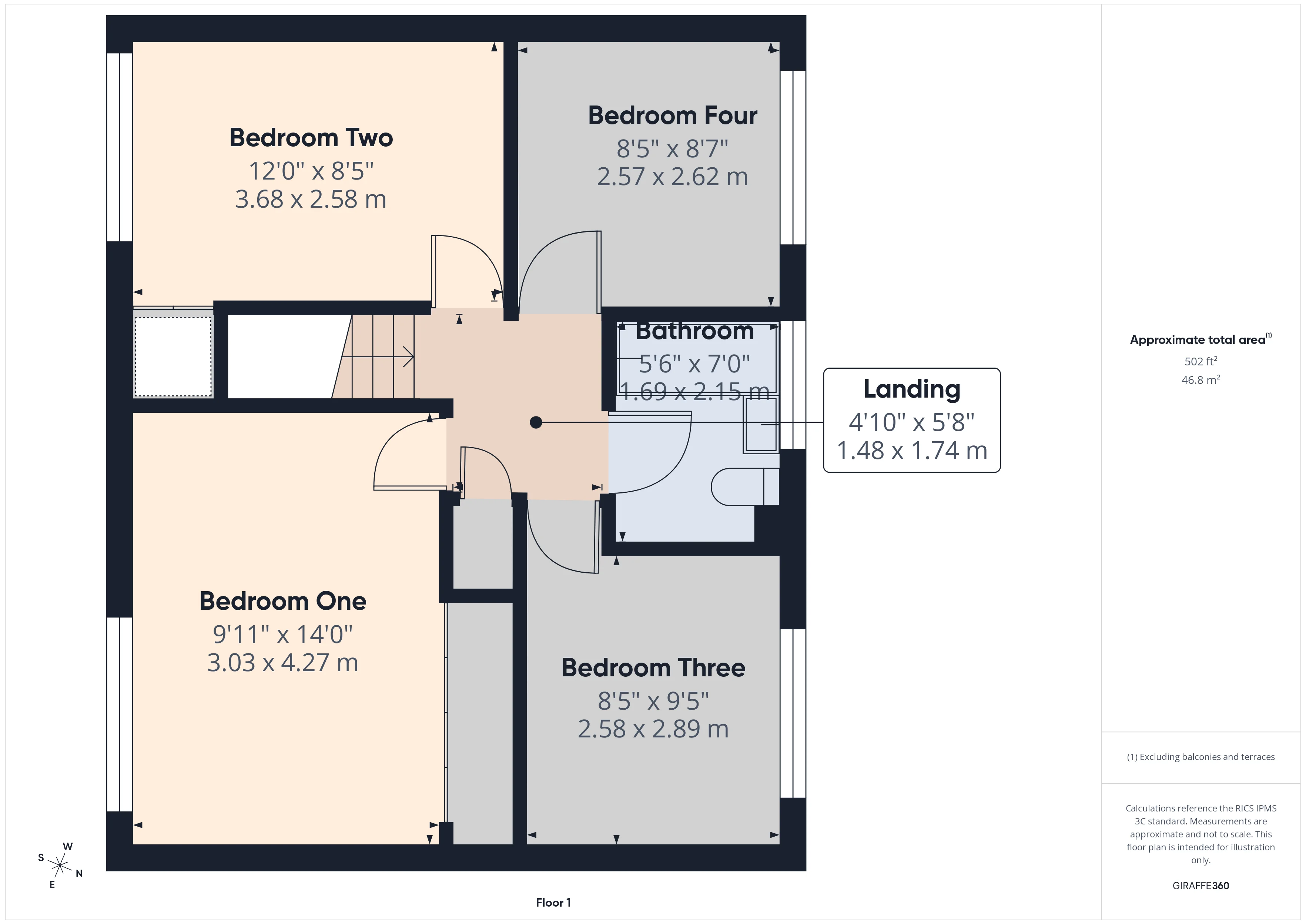 7, Berrisford Close, Market Drayton floorplan