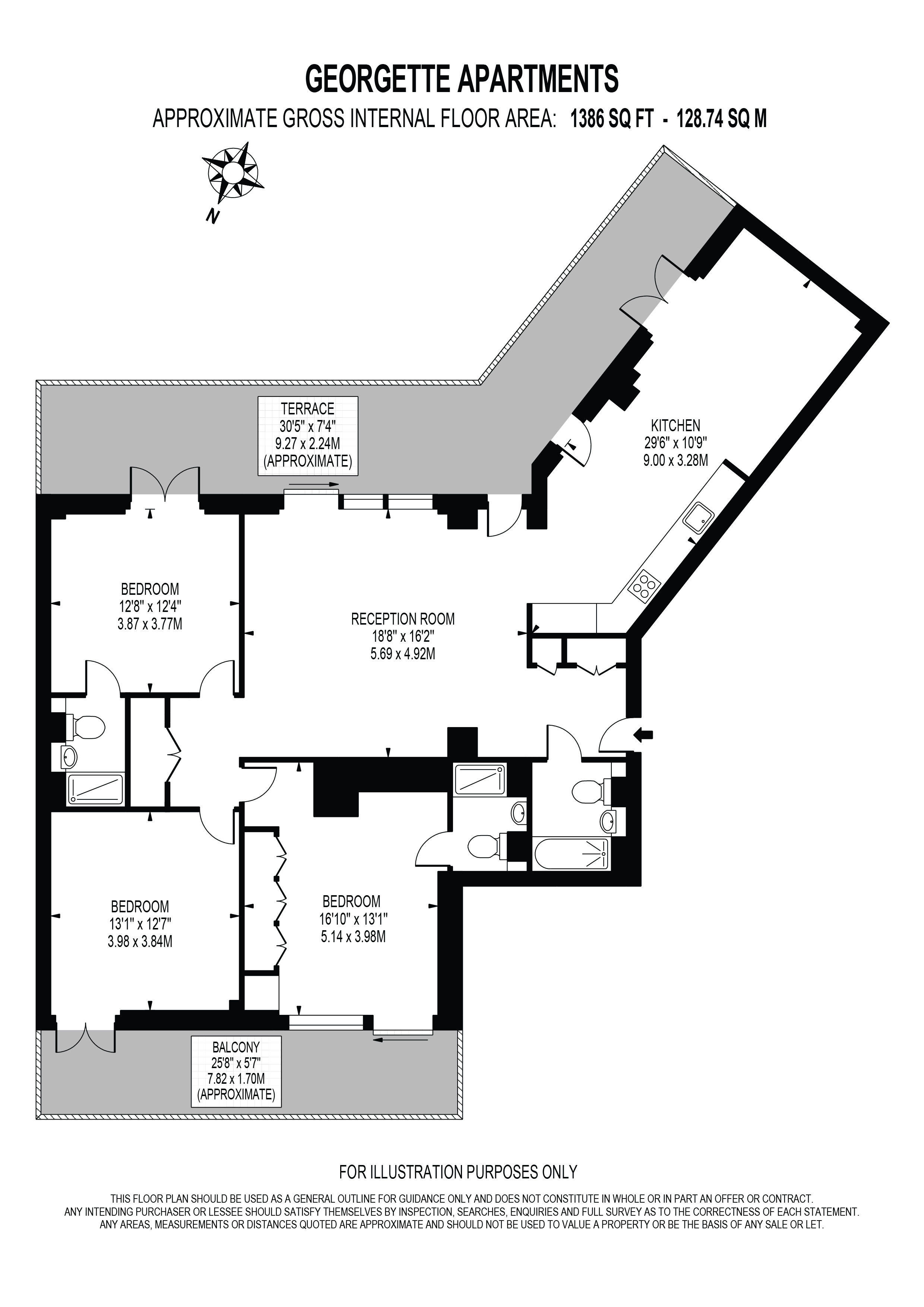 Cendal Crescent, London floorplan