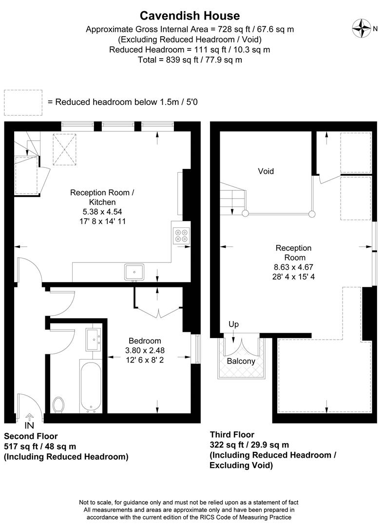 Cavendish House, Worple Road, Wimbledon SW20, 2 bedroom flat for sale