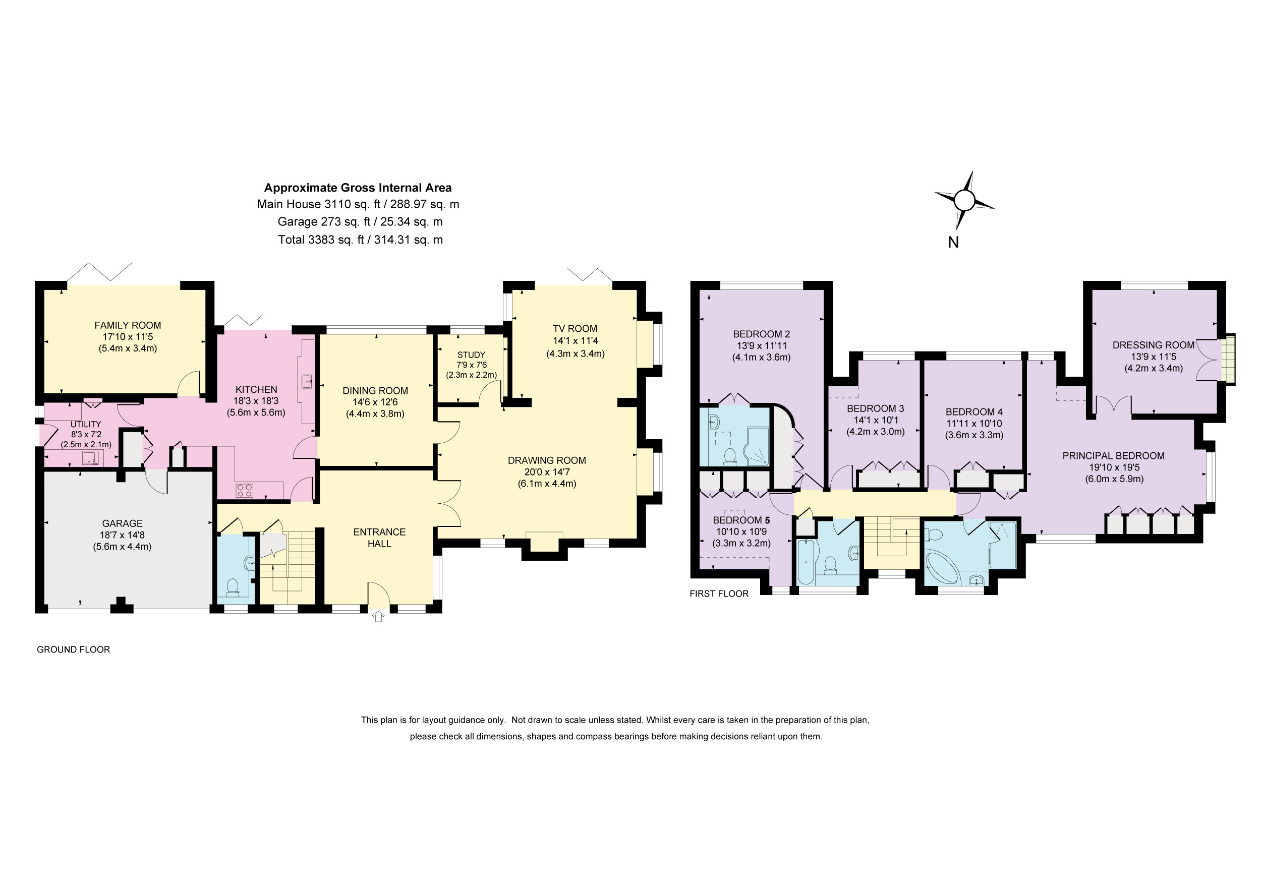 22, Green Lane, Cobham floorplan