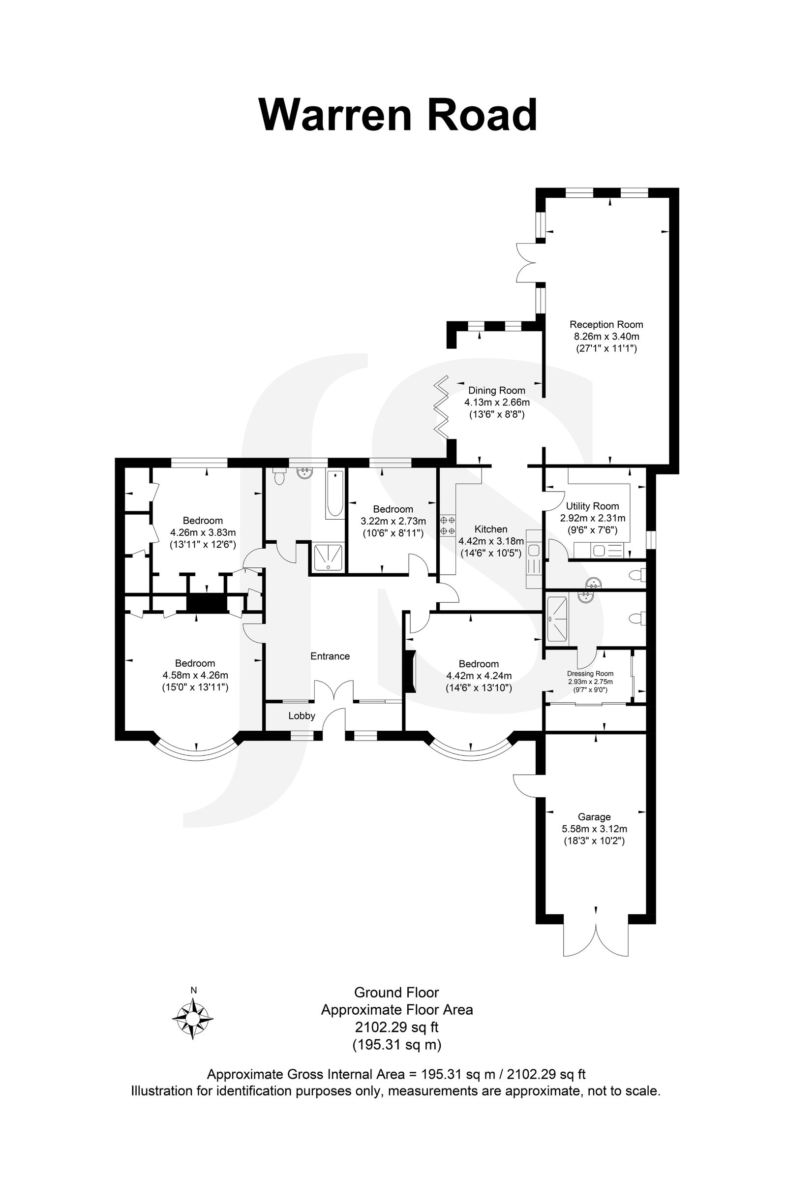 124, Warren Road, Worthing floorplan