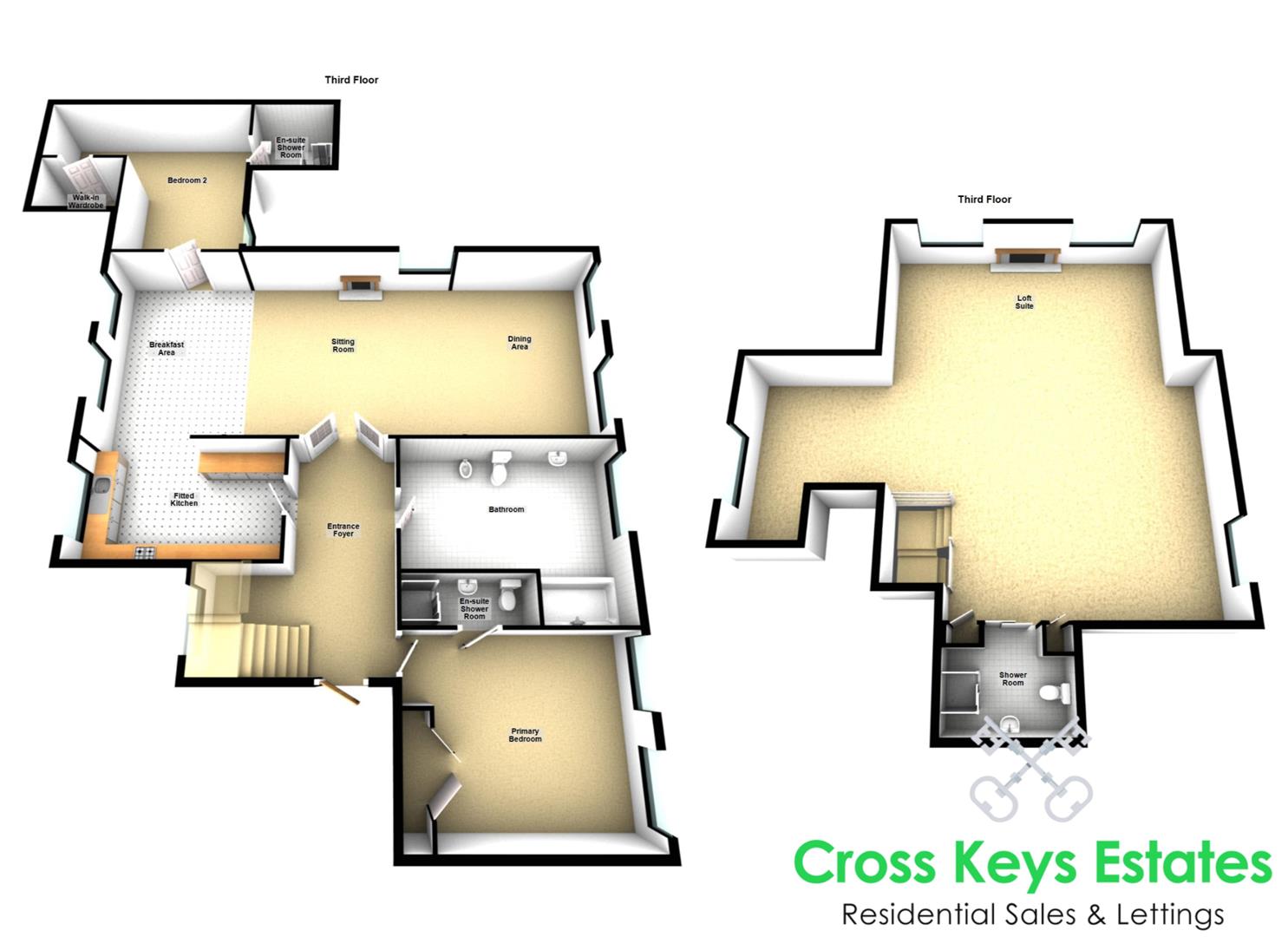 The Penthouse, 31 Clarendon House, Stoke, Plymouth floorplan